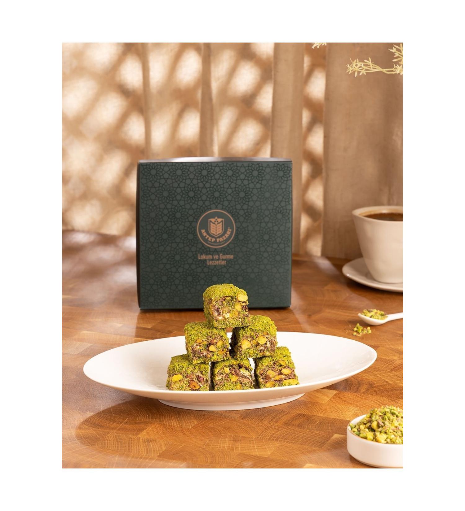 Antep Bazaar Turkish Delight-Pistachio Baklava Turkish Delight-300 gr - Buy Online on GoSupps.com