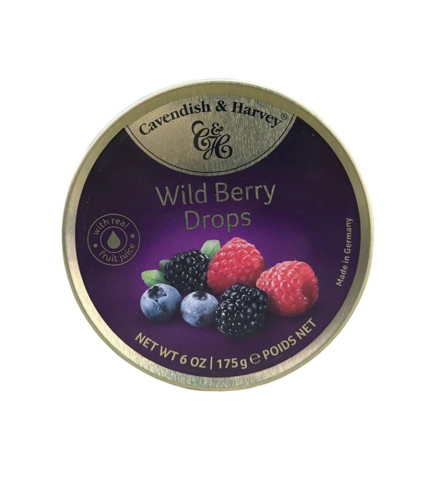 Cavendish & Harvey CAVENDISH & HARVEY WILD BERRY DROPS (BLACKBERRY) 175 GR *PACK OF 3
