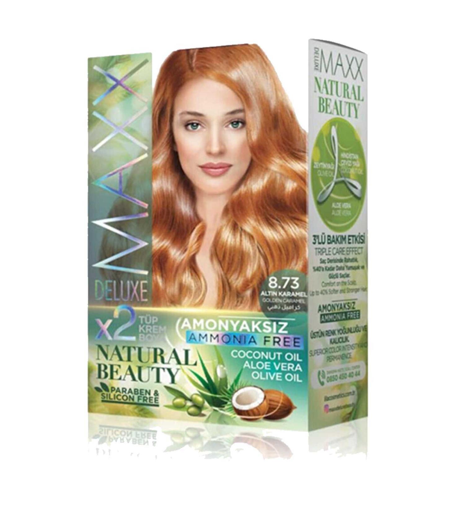 YILTER Natural Beauty Ammonia-Free Hair Dye 8.73 Golden Caramel - YLT3373-5551