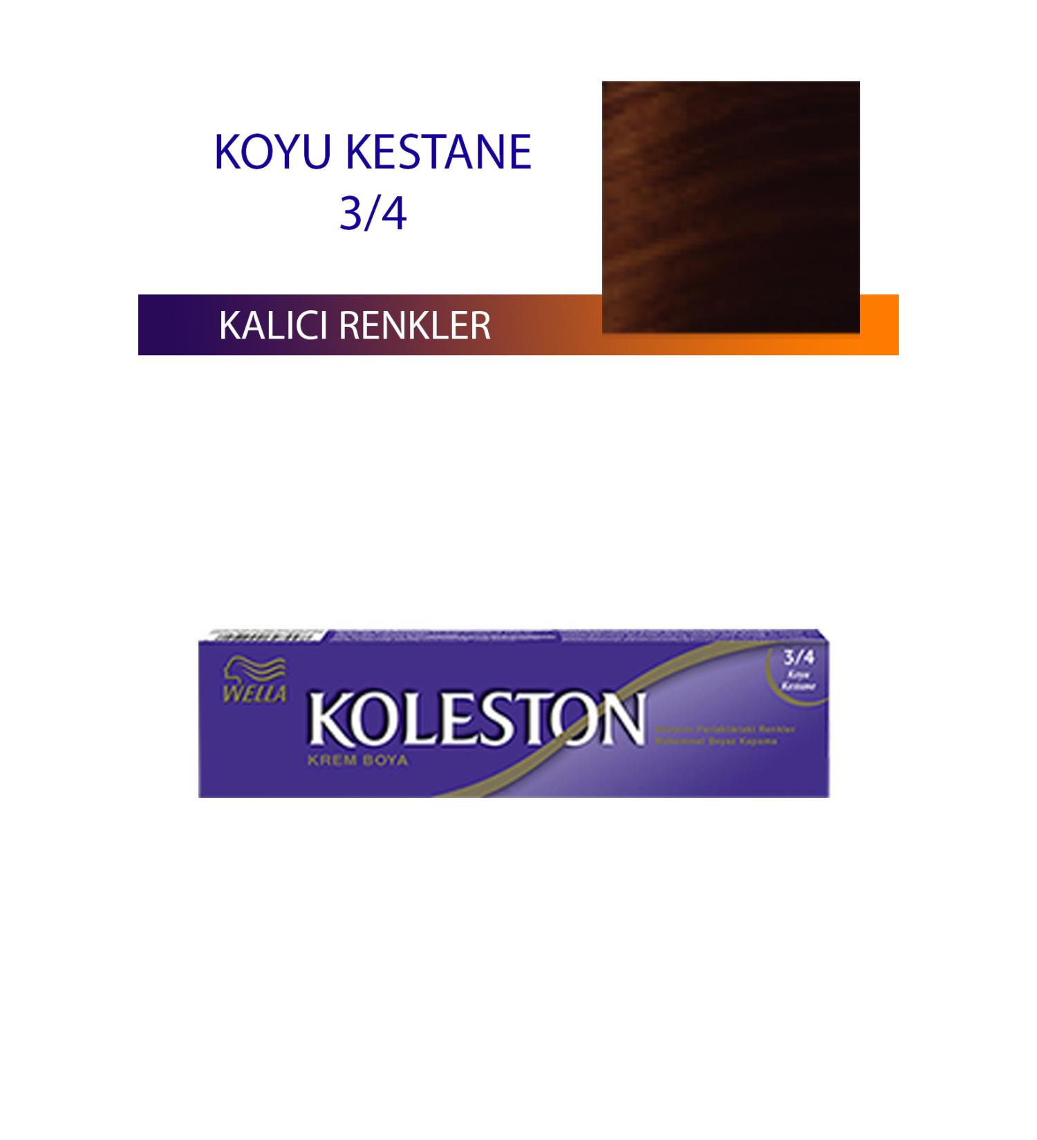 HELSOL Single Tube Hair Dye Dark Chestnut 3/4 - HLS3186-6904