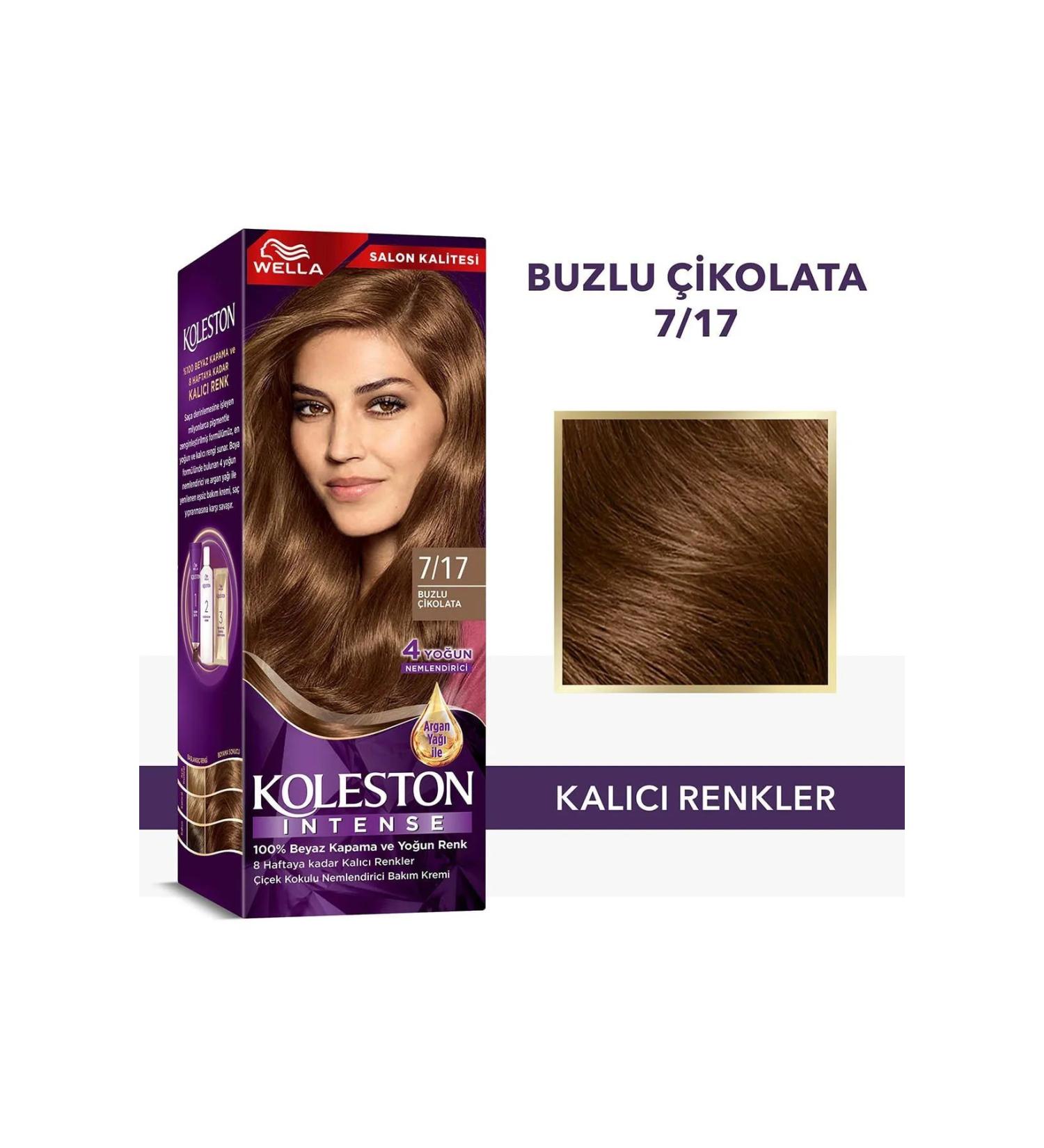 CACTUS JACK Koleston Intense Hair Dye 7/17 Iced Chocolate - Salon Quality - KTJ9992-4950