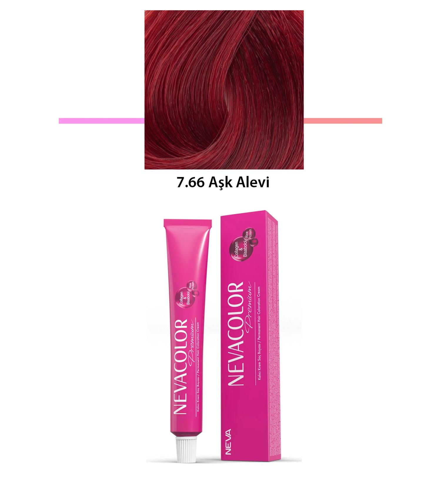 dryertime Premium 7.66 Love Flame - Permanent Cream Hair Dye 50 g Tube - DRY9241-1631