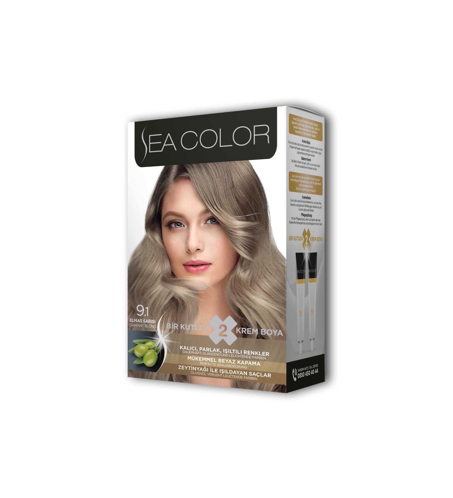 CEXOS 2 Tube Cream Hair Dye Set Diamond Blonde No:9.1 - CBT9965-7378