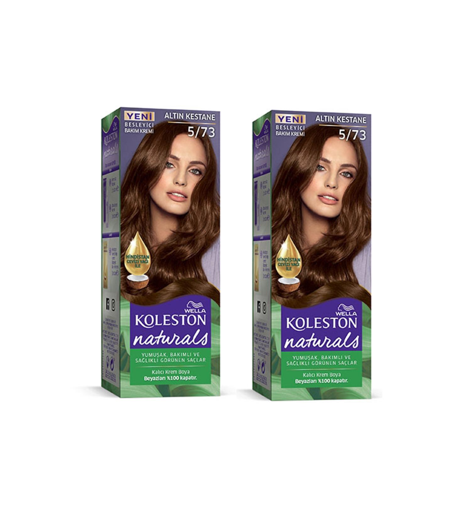 YILTER Naturals Hair Dye Golden Chestnut 5/73 2x Pack - YLT6673-9585