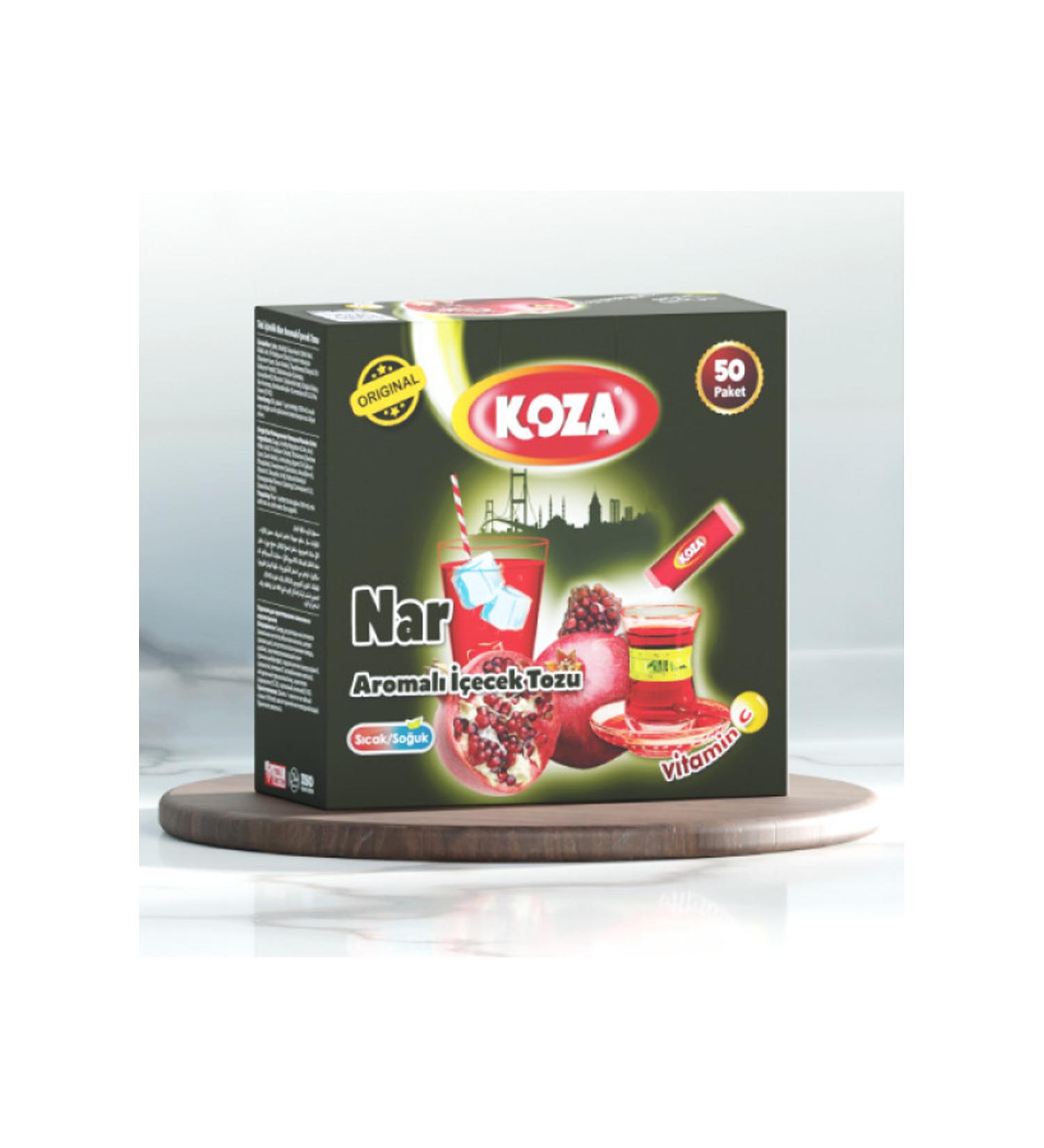 Narnuga Koza Single Use Pomegranate Flavored Powder Drink 50's - MCT8256-7455