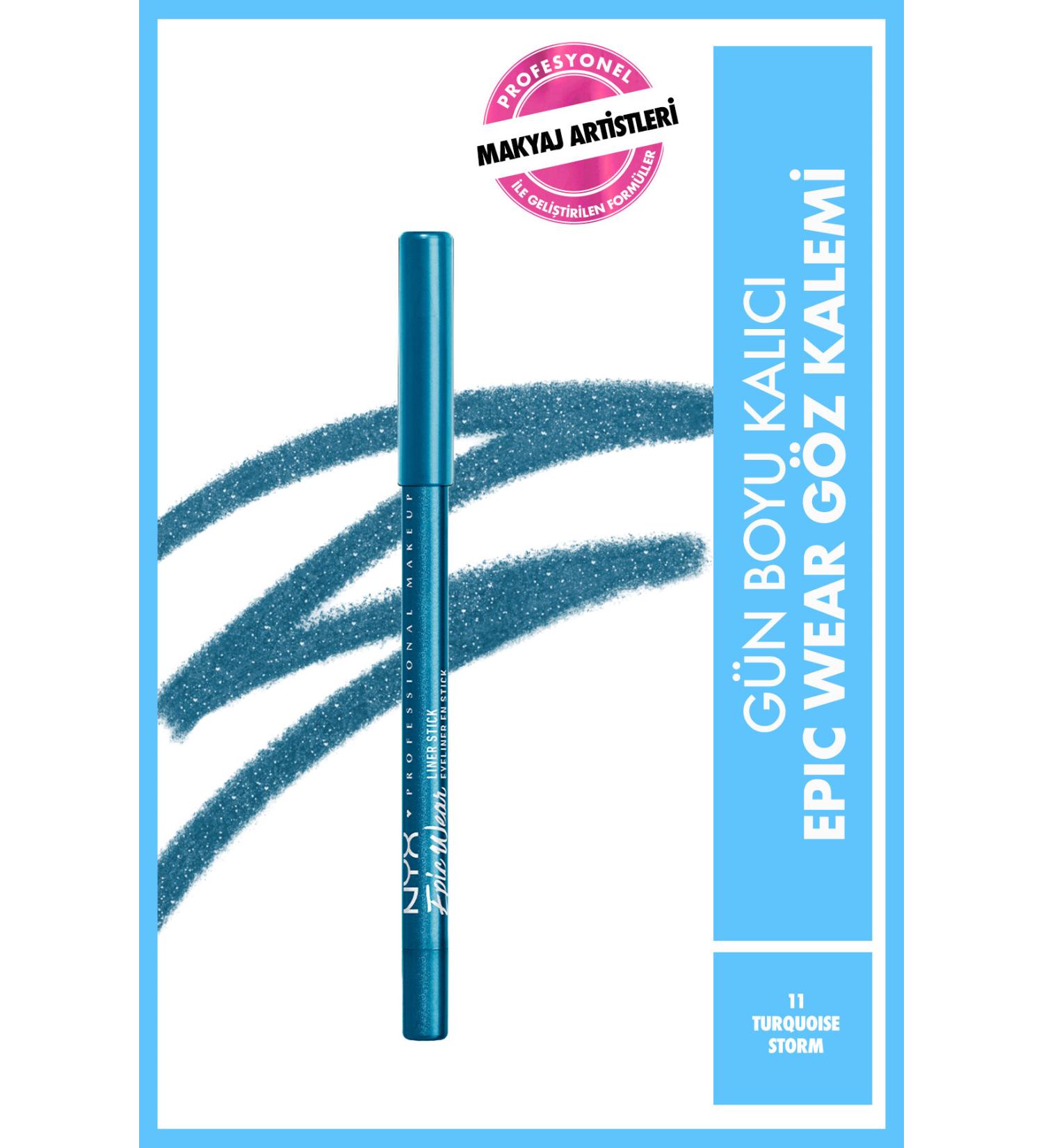 NYX Professional Makeup Epic Wear Liner Sticks Eye Pencil - Turquoise Storm - Buy Online on GoSupps.com
