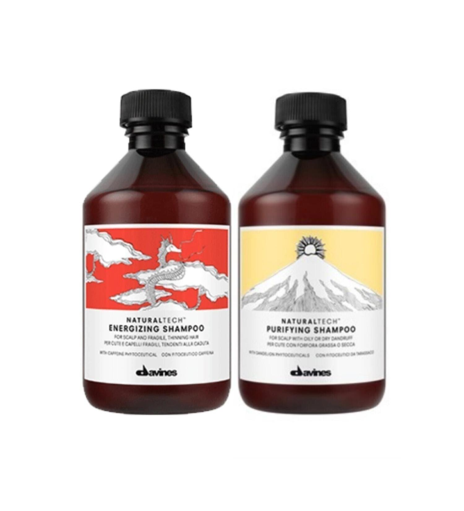 Davines ForBeautyNesli Organic Energizing Shampoo 250 Ml + Purifying .4 418.218 FBN.129