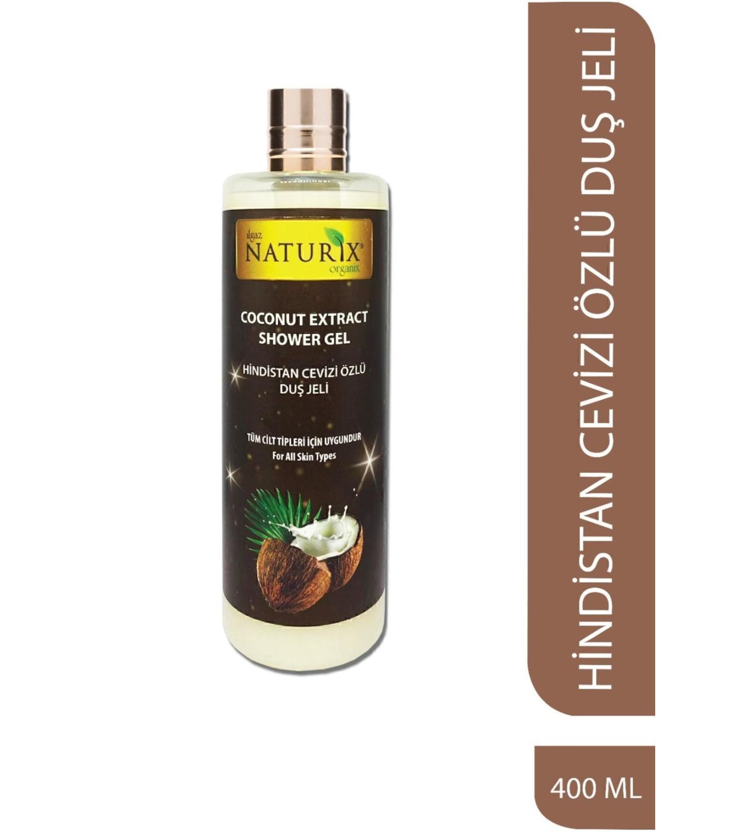 Naturix Coconut Essence Shower Gel Moisturizing Therapy Long-lasting Fragrance Perfume Effect Shower Gel 400 ml - Buy Online on GoSupps.com