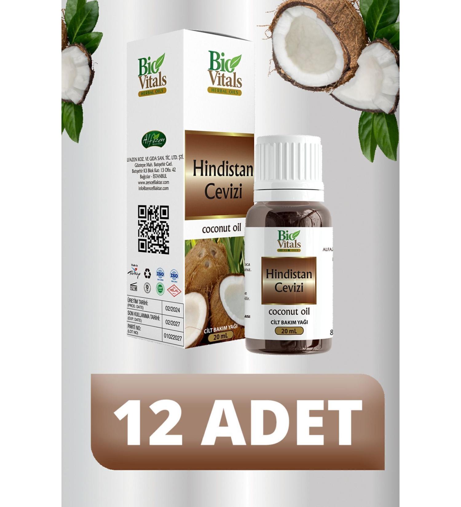 Bio Vitals Coconut Oil 12 PCS-Box 20 ml