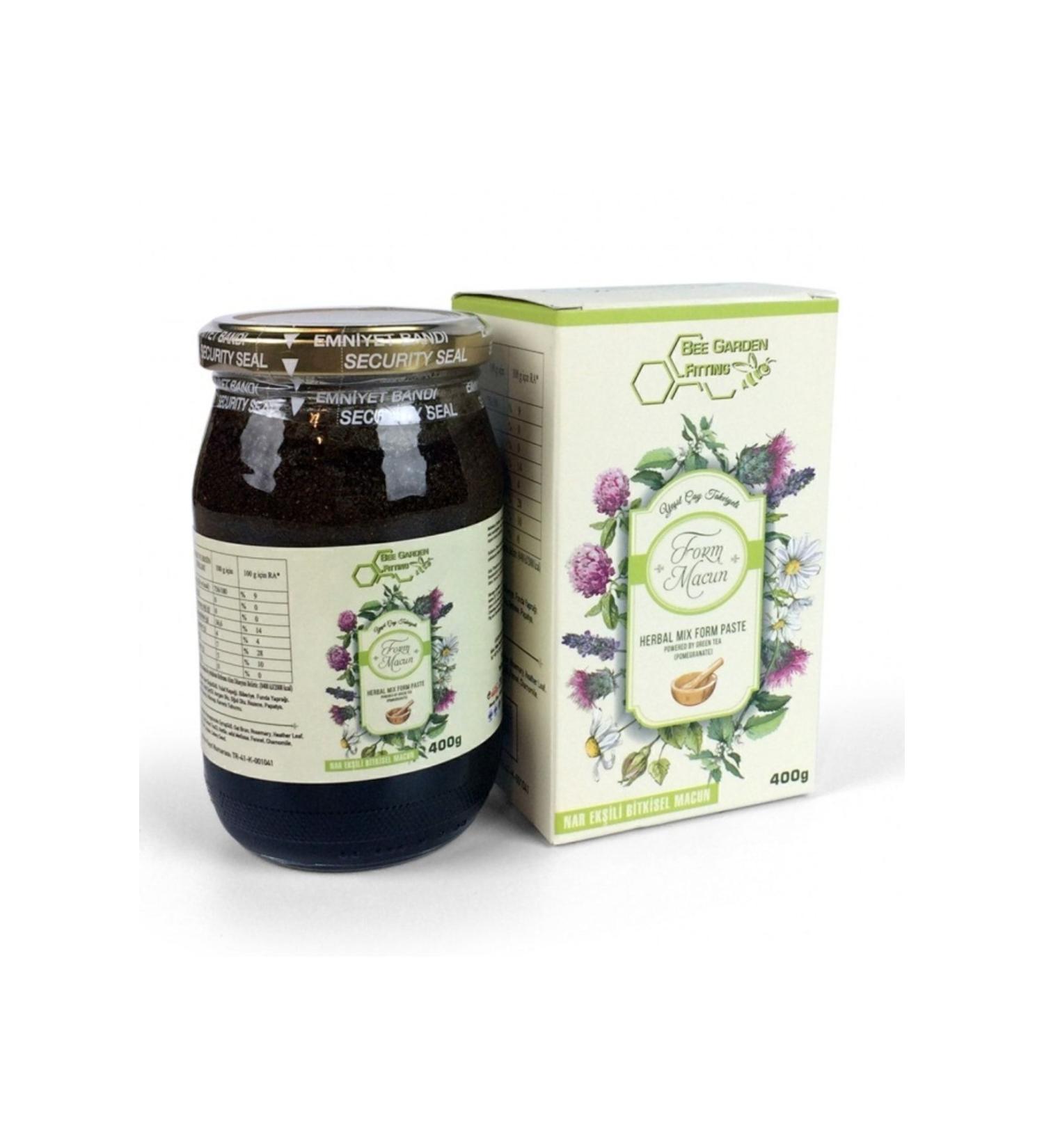 Bee Garden Herbal Form Paste Green Tea Fortified (Pomegranate Syrup) 400 gr