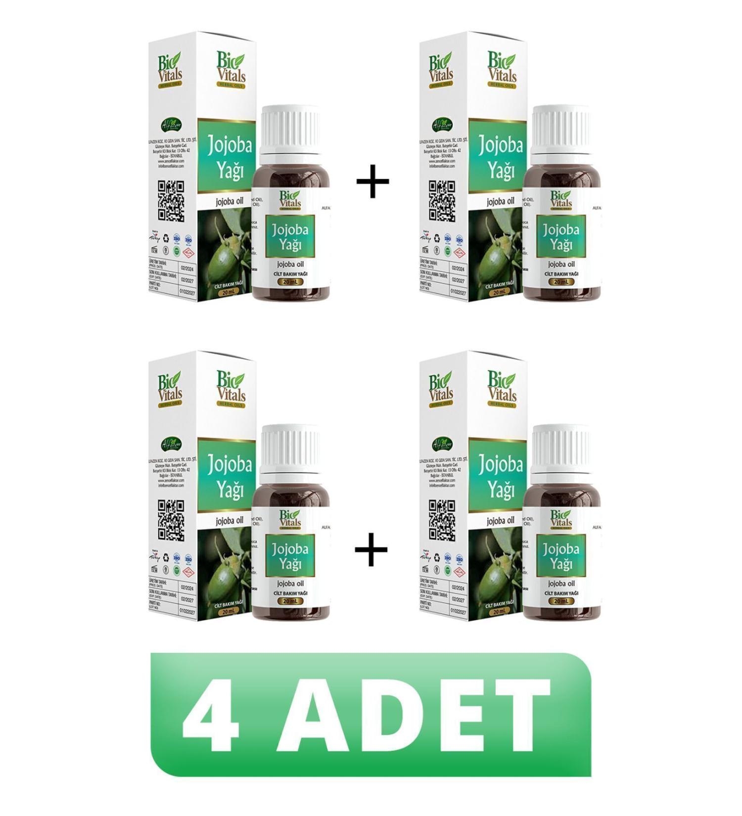 Bio Vitals Jojoba Oil 20 ml 4 PIECES