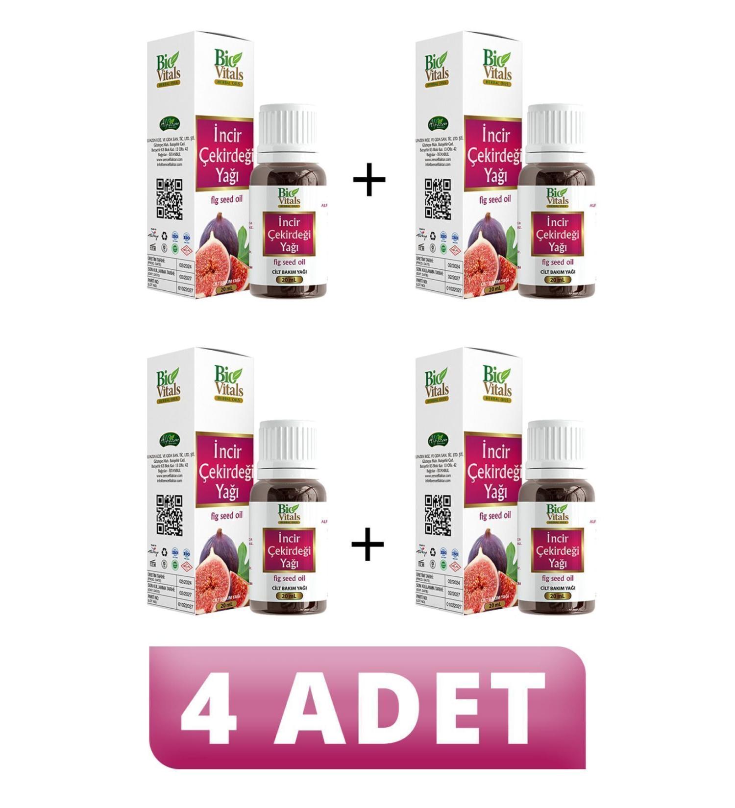 Bio Vitals Fig Seed Oil 20 ml 4 PIECES