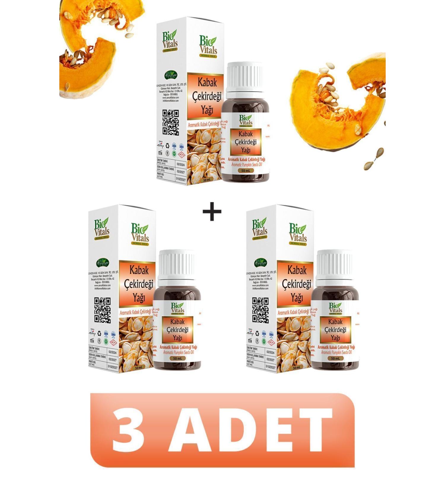 Bio Vitals Pumpkin Seed Oil 50 ml 3 PIECES