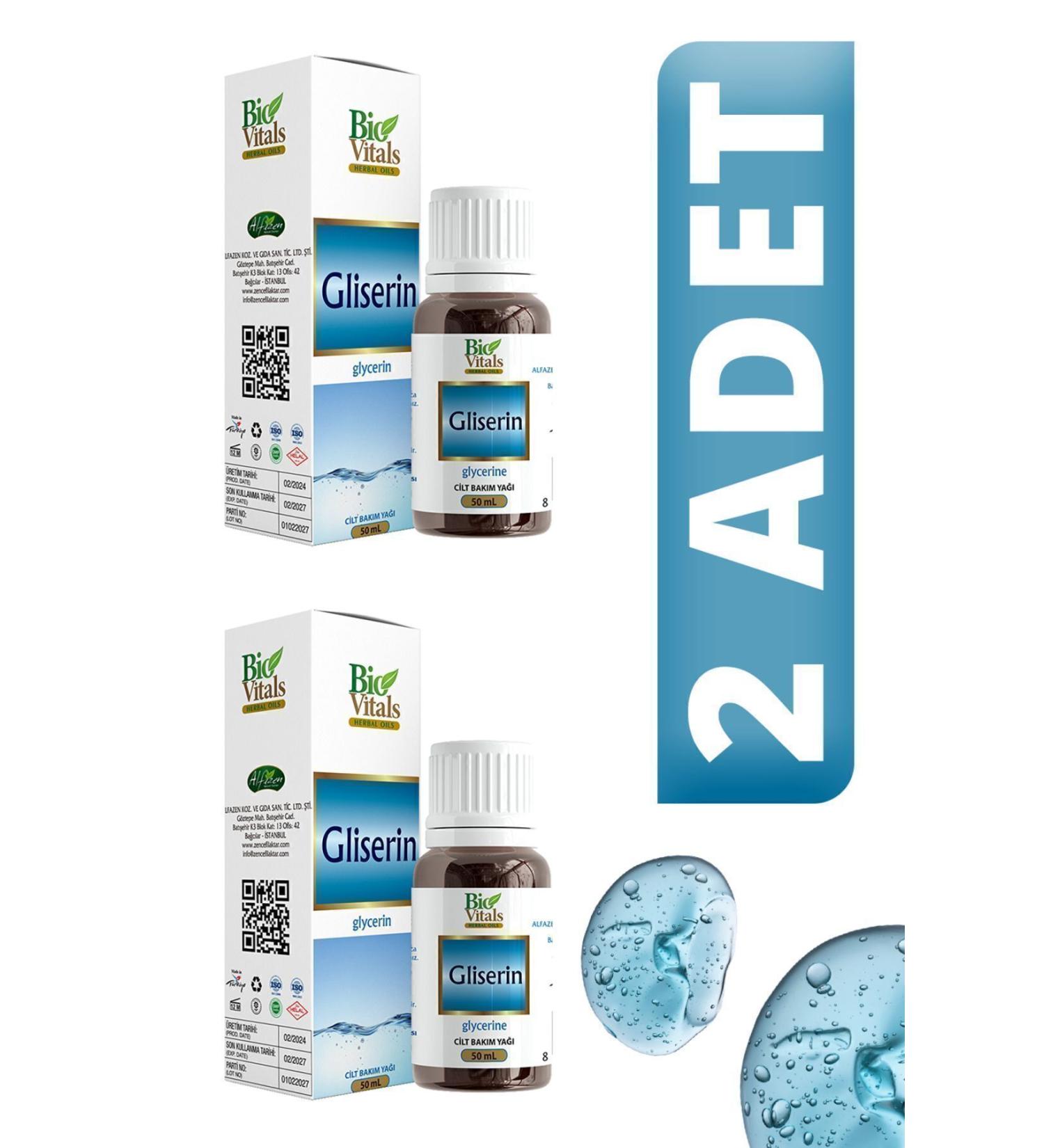 Bio Vitals Glycerin Oil 50 ml 2 PIECES