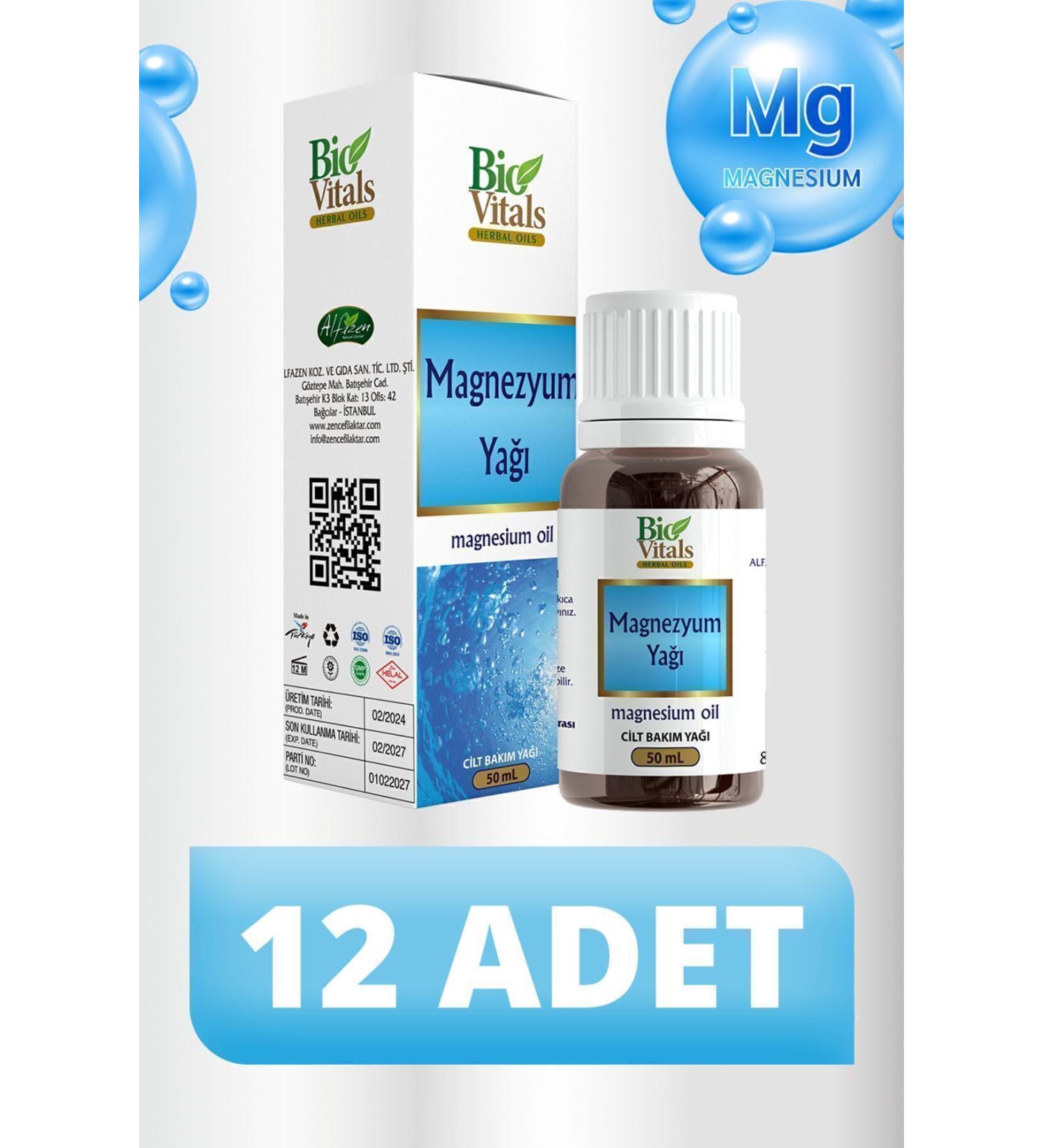 Bio Vitals Magnesium Oil 12 PCS-Box 50 ml