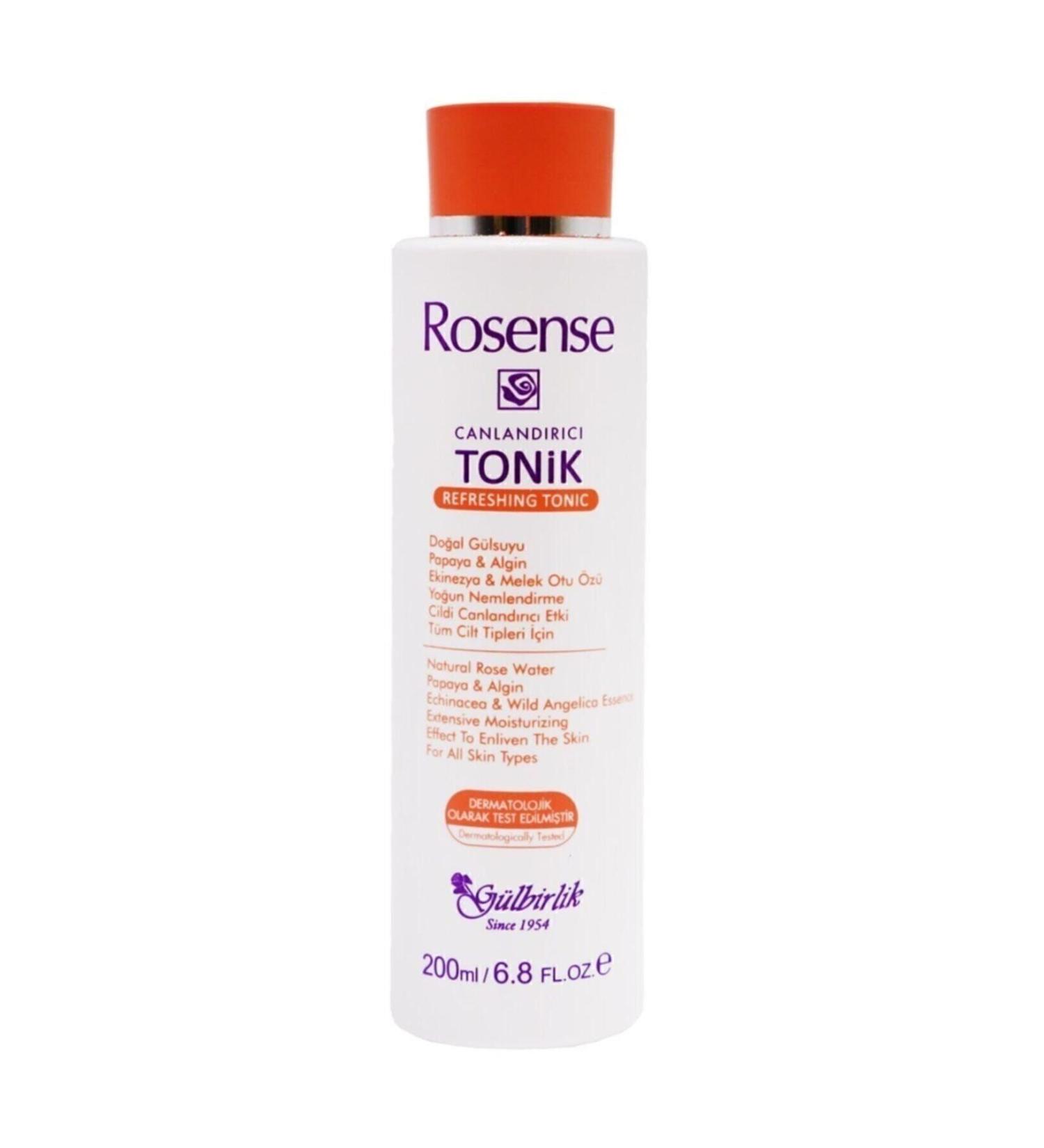 Rosense Natural Rose Water Refreshing Tonic 200 Ml - Buy Online on GoSupps.com