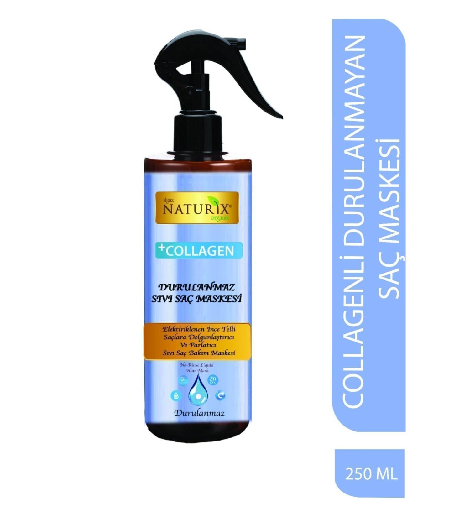 Naturix Collagen Care Liquid Hair Mask 250 Ml No-Rinse Anti-Friction Plumping Shine - Buy Online on GoSupps.com