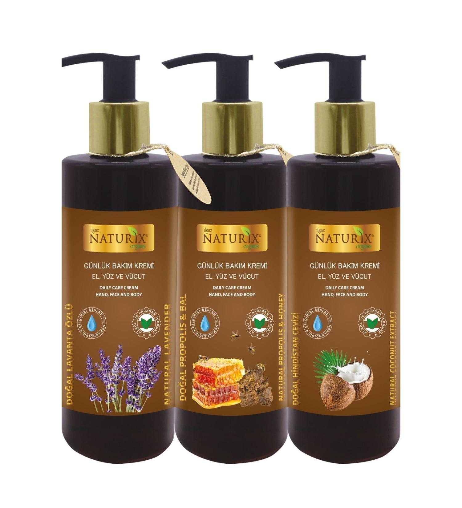 Ilgaz Naturix Organix Natural Propolis & Honey Extract - Lavender - Coconut 250 Ml Moisturizing Hand - Face - Body Cream - Buy Online on GoSupps.com