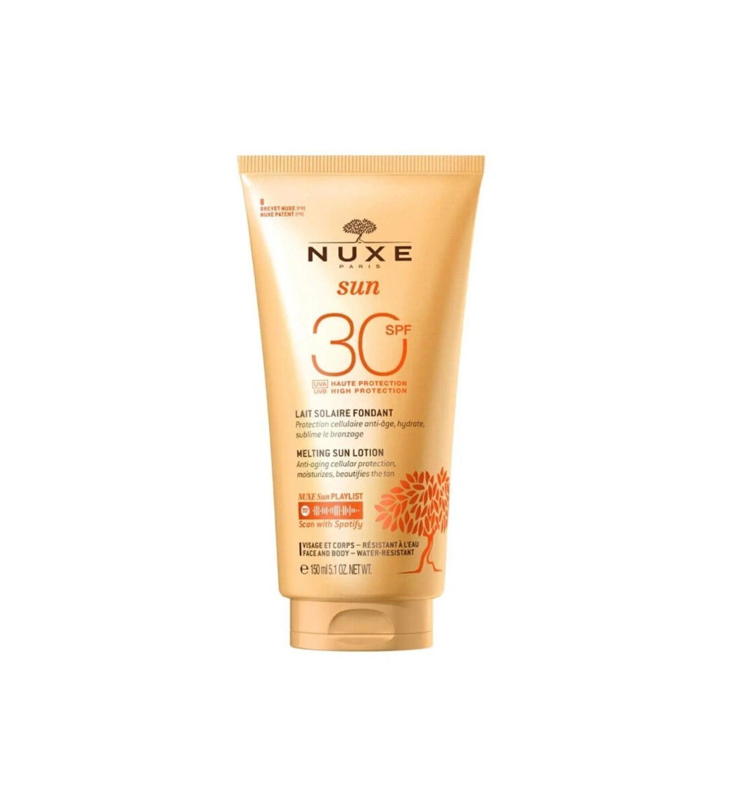 Nuxe Sun Lait Delicieux Protection - SPF 30 Face and Body Milk Protecting from Harmful Sun Rays 150 ml