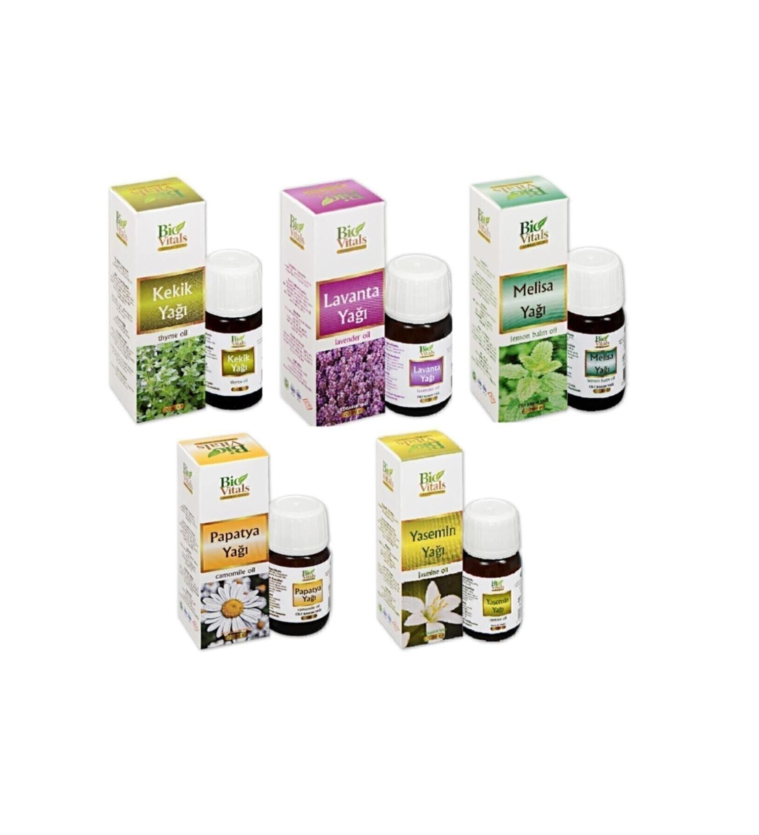 Bio Vitals Thyme-Lavender-Melissa-Chamomile-Jasmine Aromatic Massage Skin Care Oil Set of 5 - Buy Online on GoSupps.com