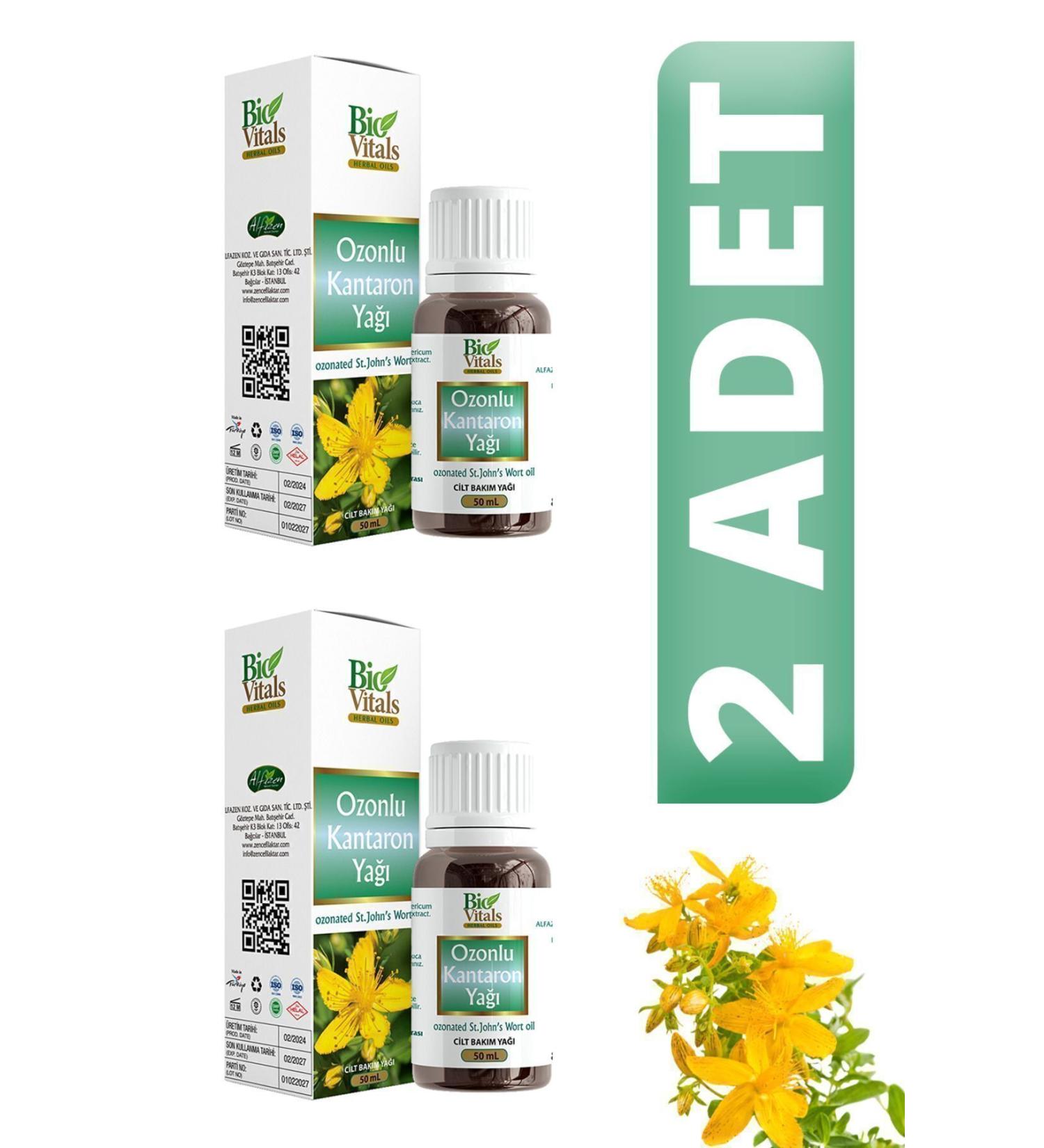 Bio Vitals Ozonated St. John's Wort Oil 50 ml 2 PIECES