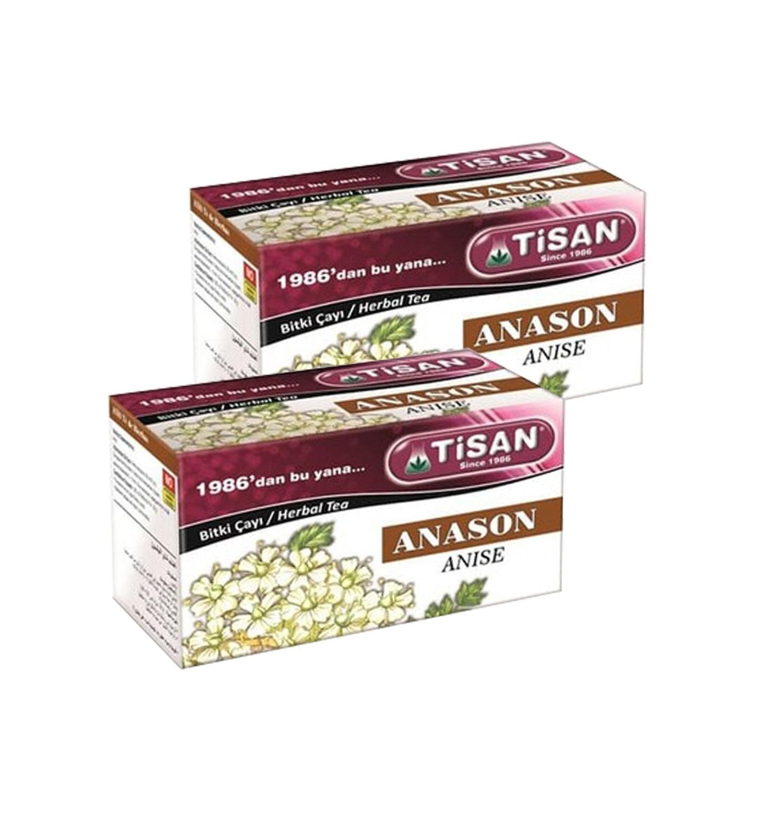 Tisan 2 Boxes Anise Tea Herbal Tea Bag Anise Tea Bag Anise