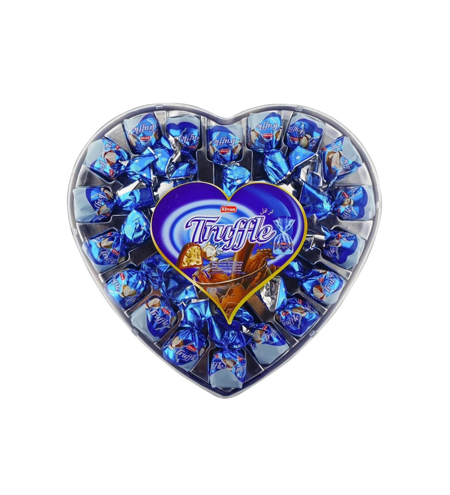 Elvan Truffle Coconut 280 Gr Heart Box (1 Piece) - Buy Online on GoSupps.com