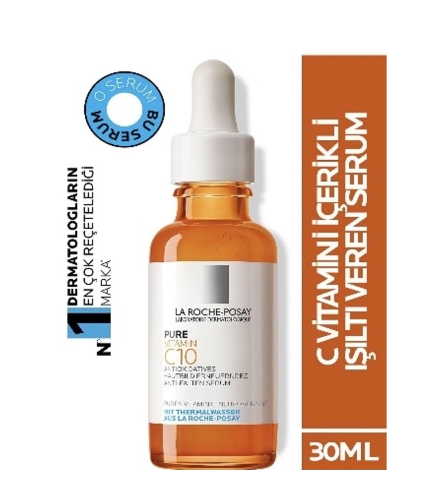 La Roche Posay Moisturizing Serum for Dry Skin with Vitamin C 30ML KEYO4