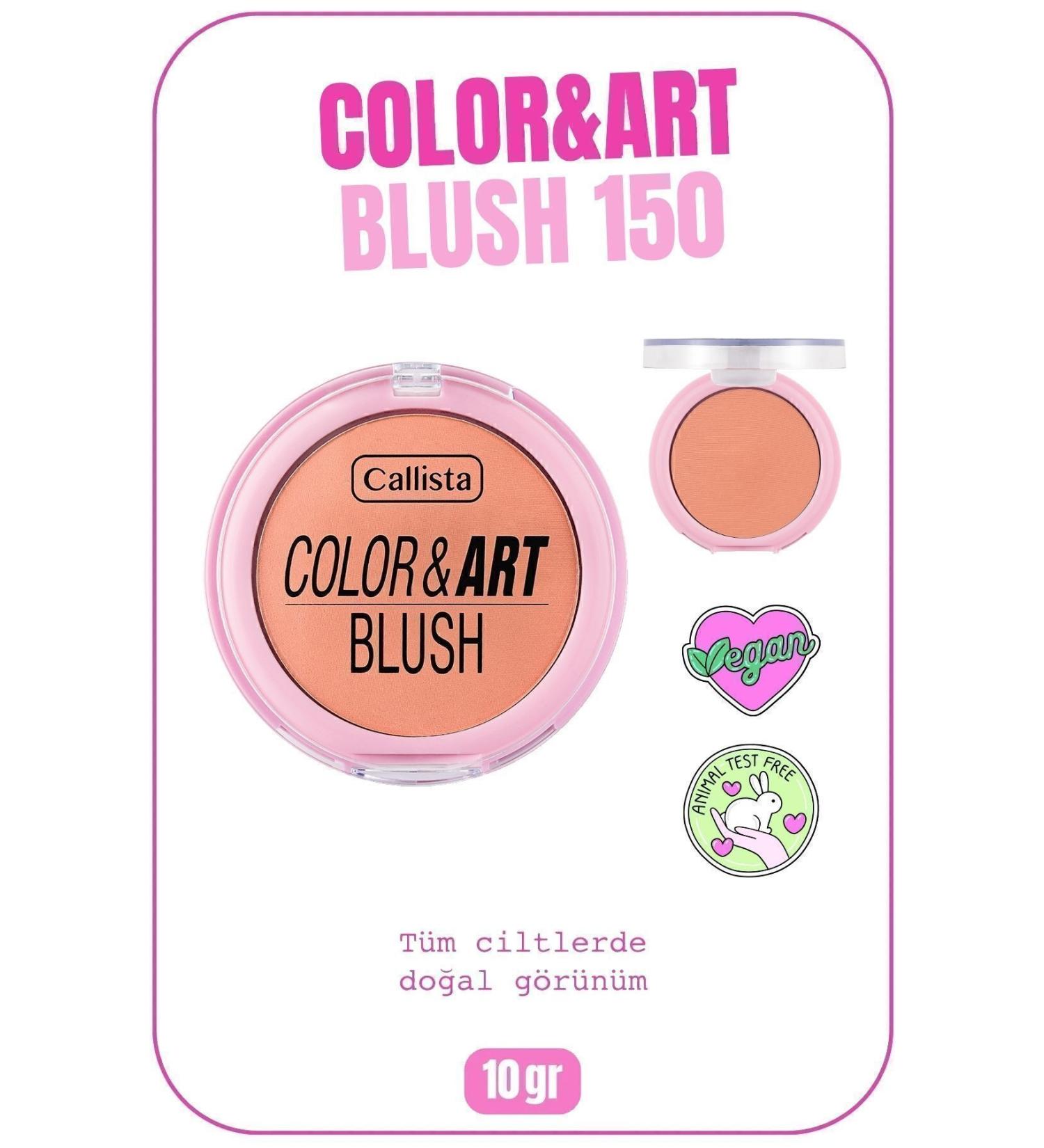 Callista Color Art Blush Powder Blush - 150 Coral Crush - Buy Online on GoSupps.com