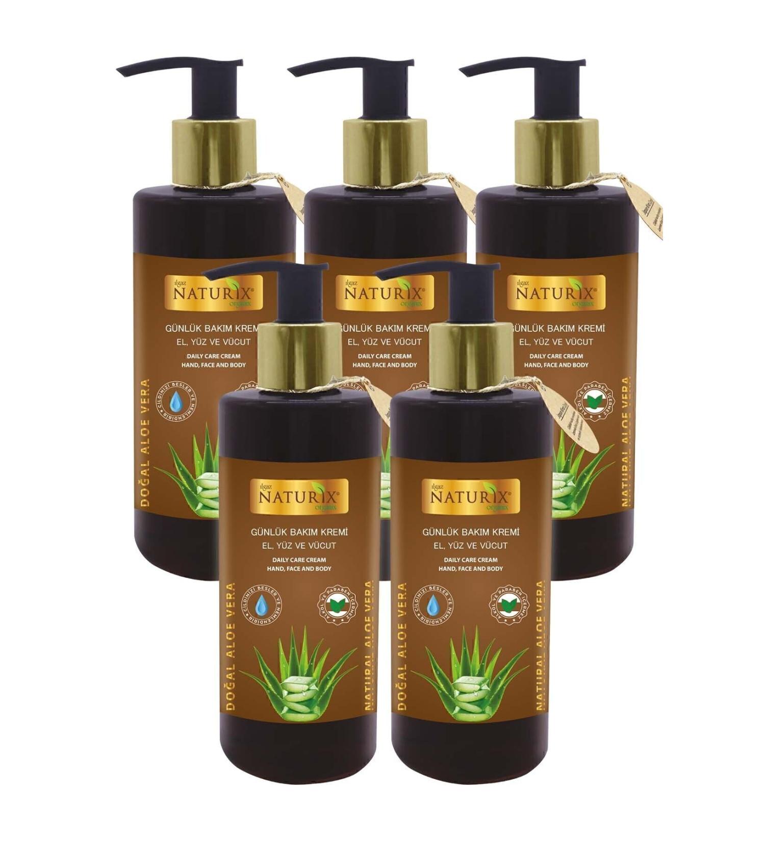 Naturix Aloe Vera Hand - Face - Body Cream 5 Piece Moisturizing Skin Care Cream Giant Opportunity Package - Buy Online on GoSupps.com