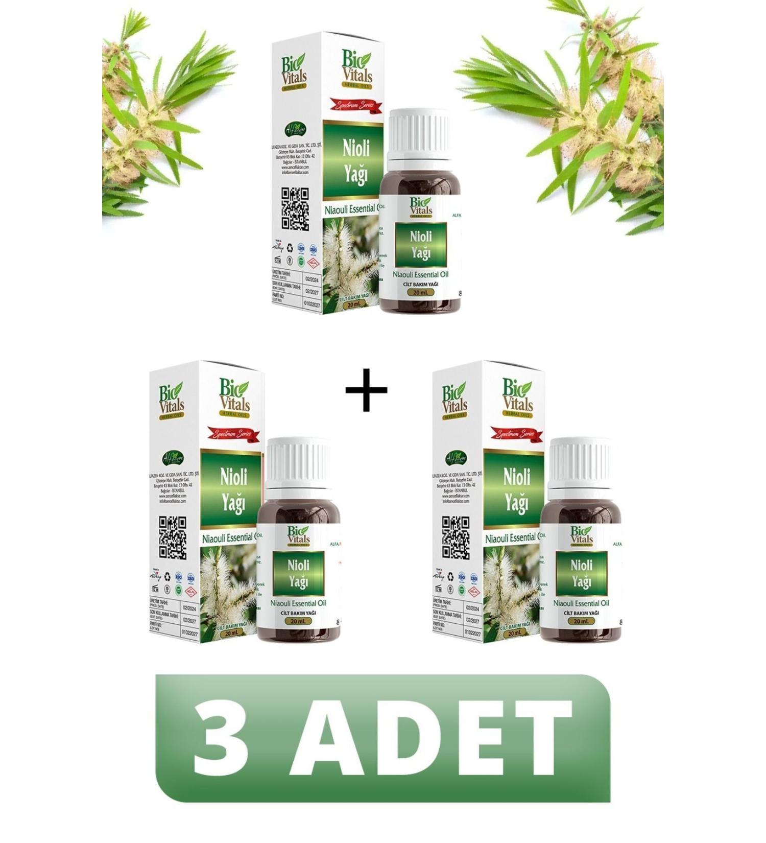 Bio Vitals Nioli Oil 20 ml 3 PIECES