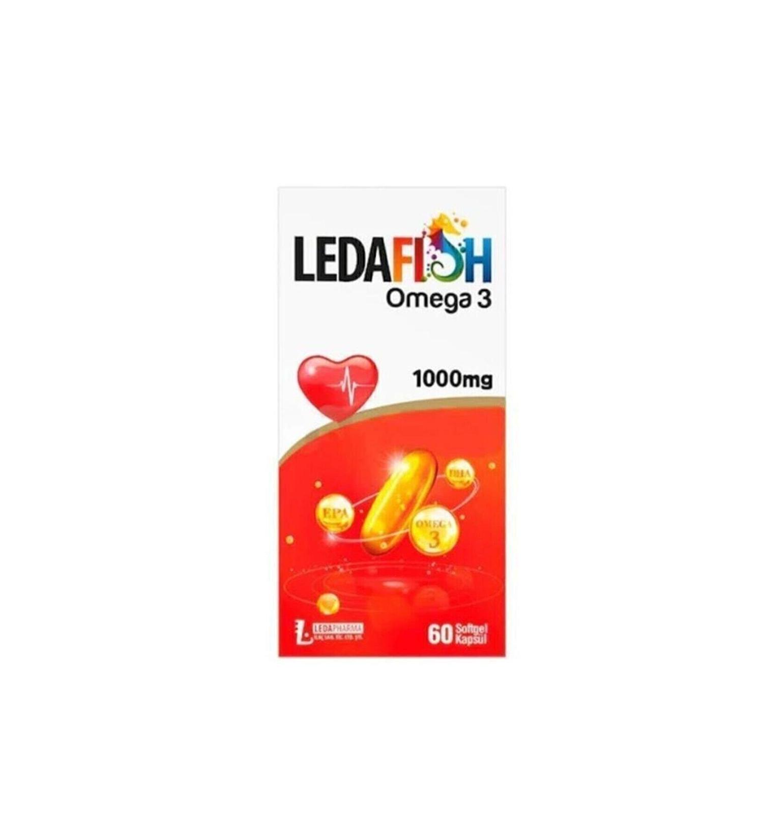 LedaPharma Ledafish Omega-3 1000 Mg 60 Capsules