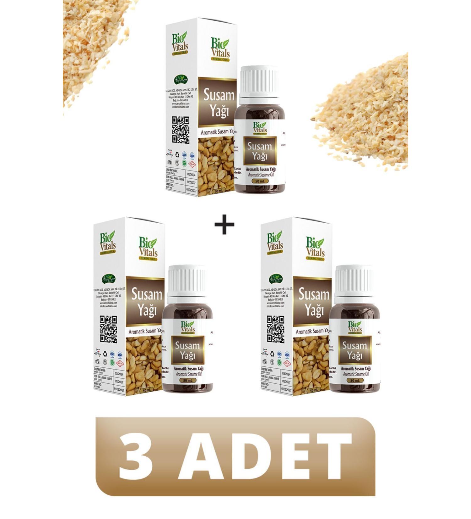 Bio Vitals Sesame Oil 50 ml 3 PIECES