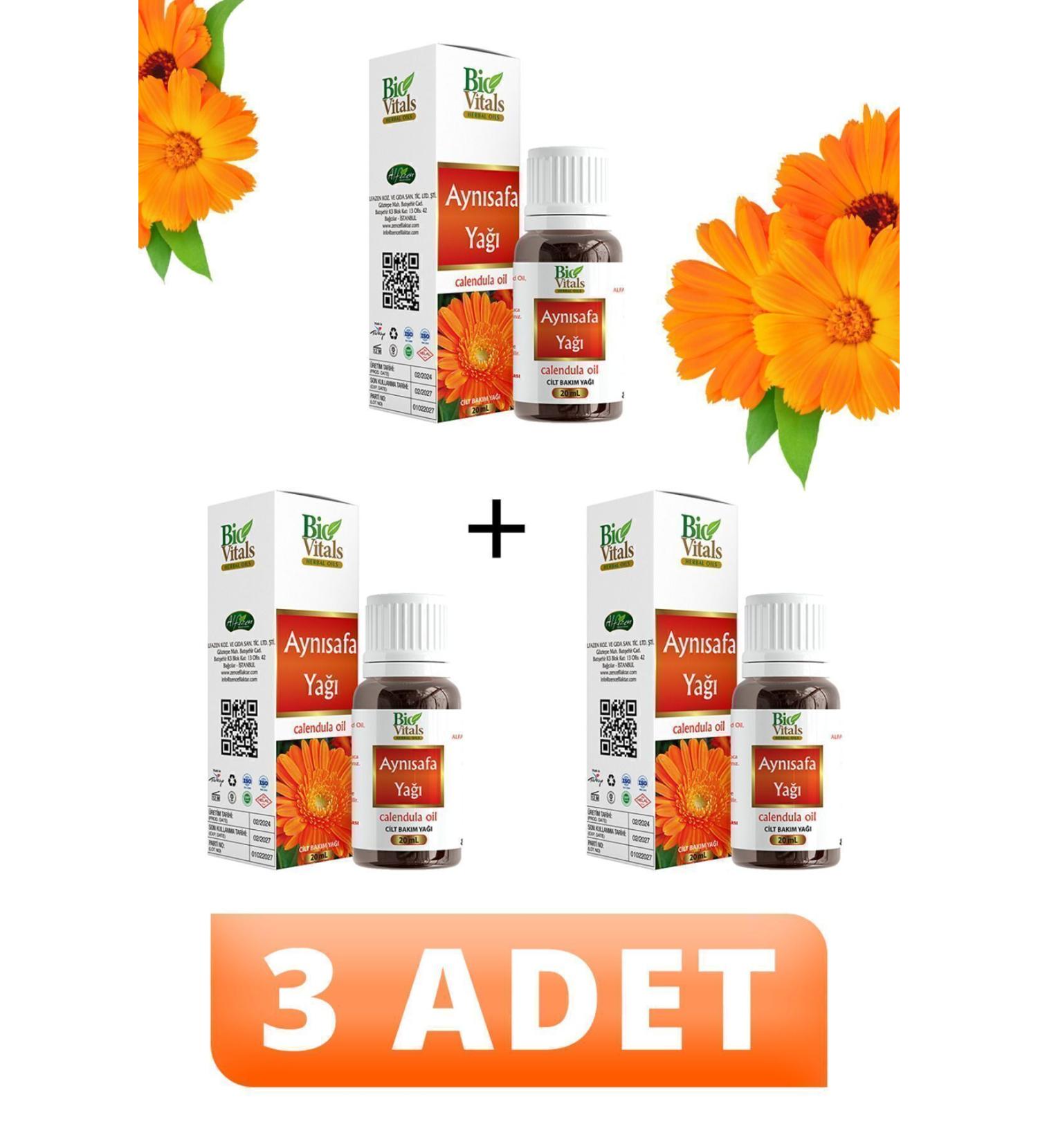 Bio Vitals Calendula Oil 20 ml 3 PIECES