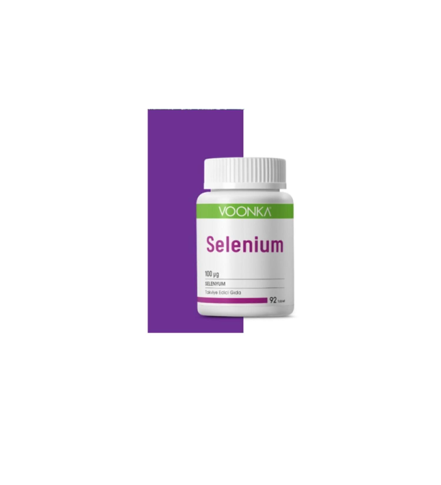 Voonka Selenium Supplement for Adults 100 Mcg 92 Tablets
