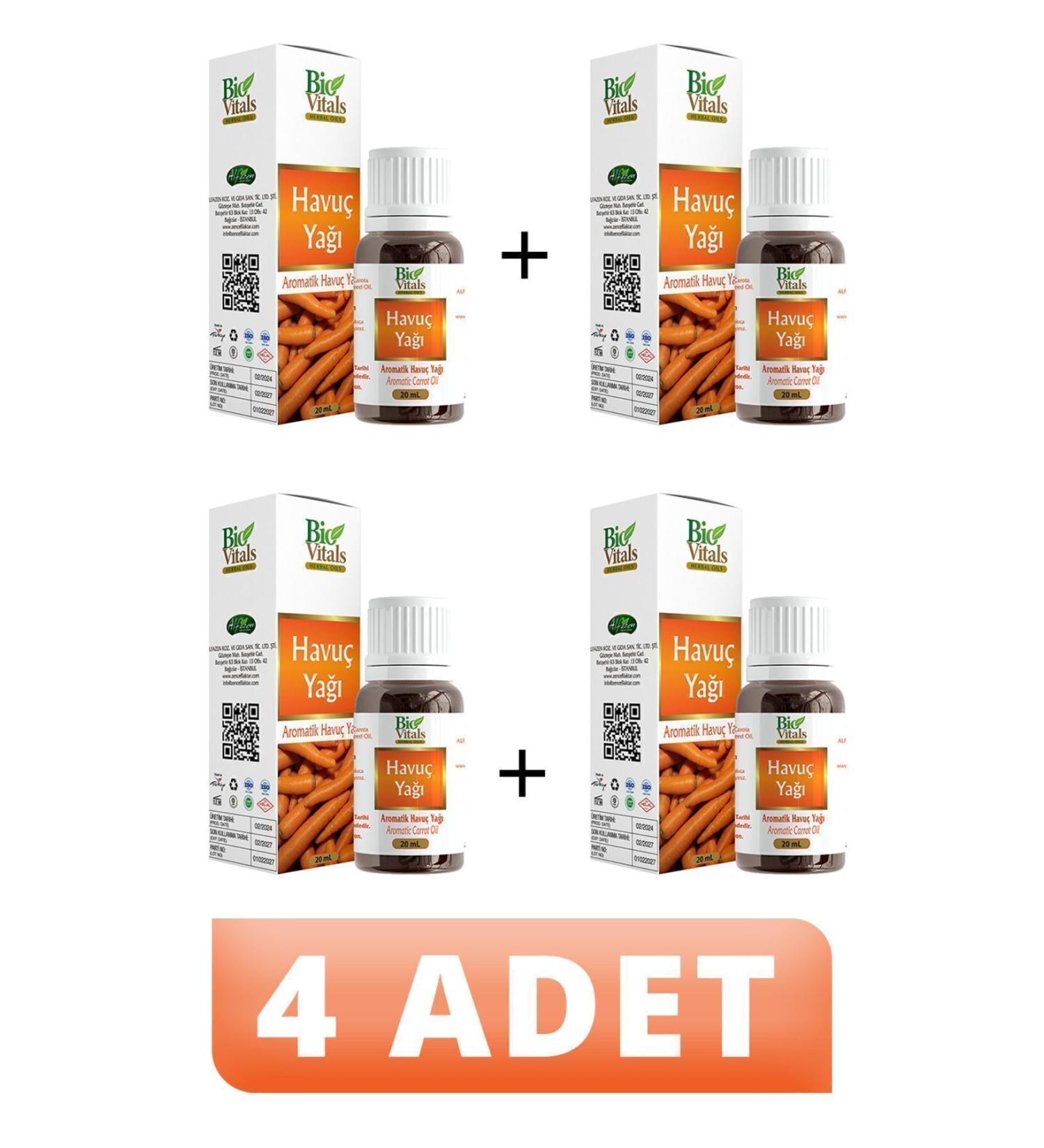 Bio Vitals Carrot Oil 20 ml 4 PIECES