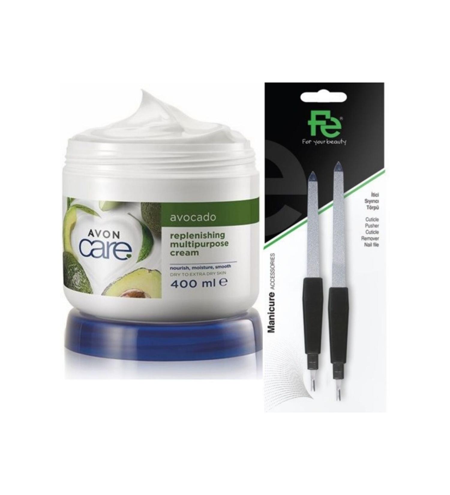 Avon Avocado Extract Multi-Purpose Cream 400 ml - Repellent Scraper File