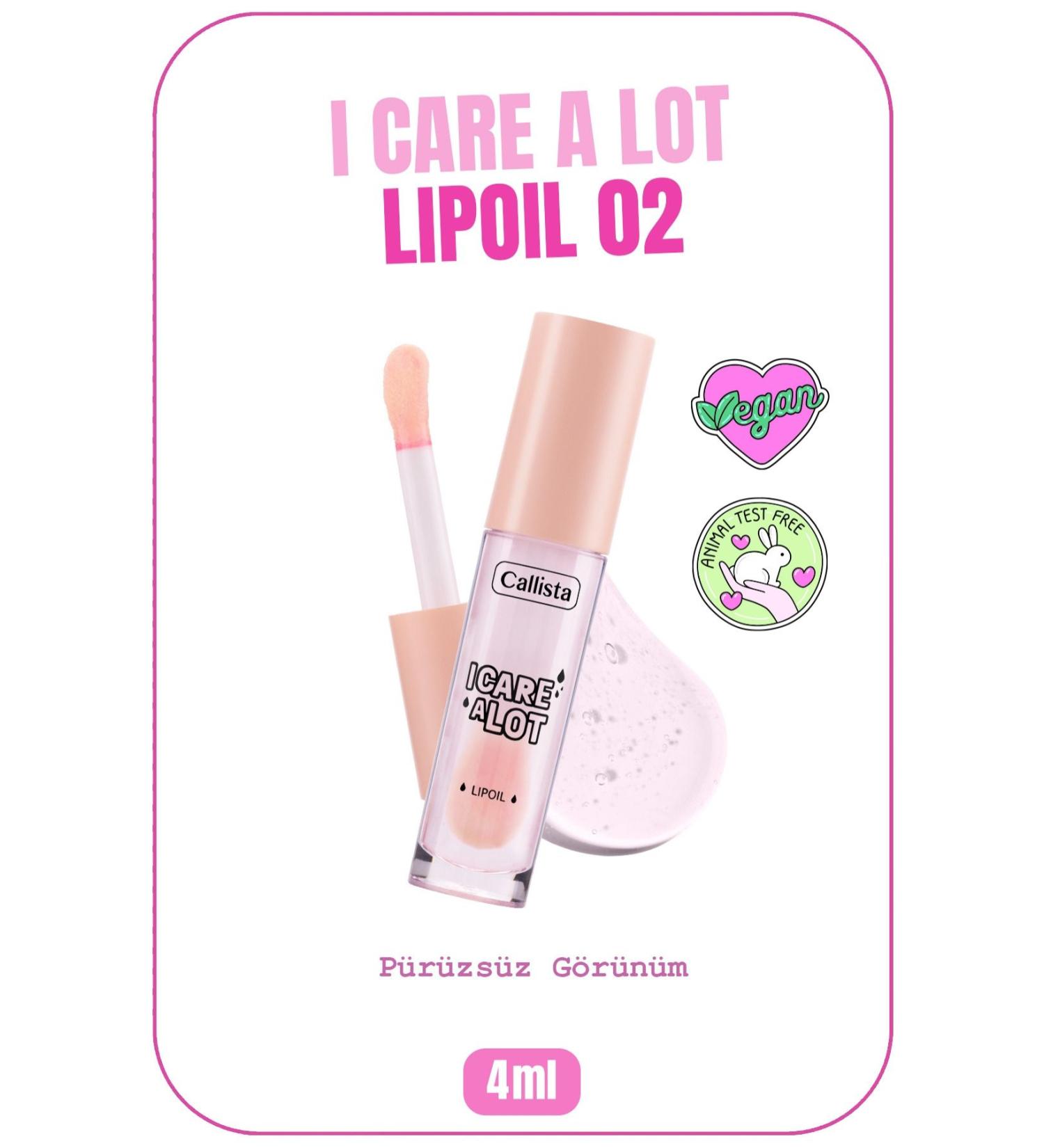 Callista I Care A Lot Lip Oil Moisturizing Lip Oil - 02 Strawberry - Buy Online on GoSupps.com