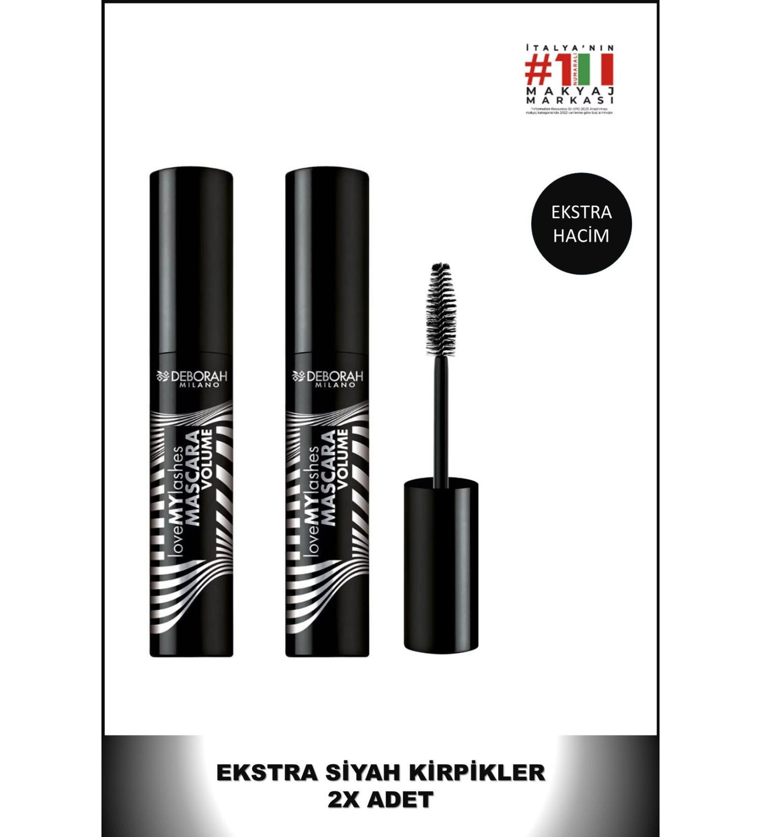 Deborah Love My Lashes Volume Extra Volumizing Mascara * 2 Pieces - Buy Online on GoSupps.com