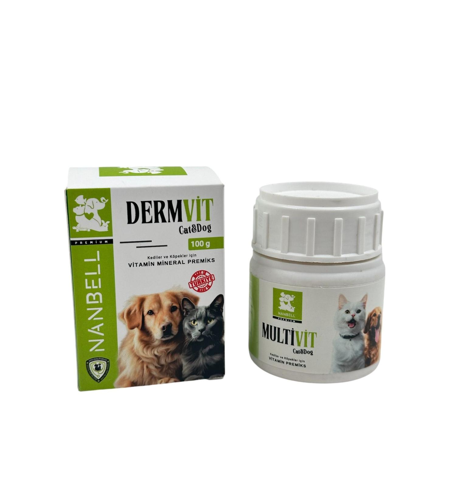 Nanbell DermVit Vitamin Mineral Premix for Cats and Dogs 100 g