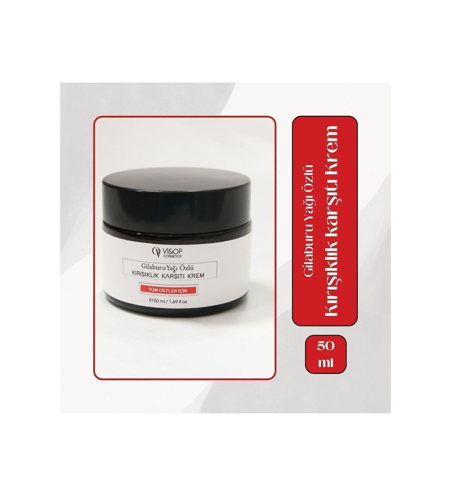 V OP COSMETICS Gilaburu Oil Extract Organic Anti-Wrinkle and Anti-Aging Effective Cream 50 ml - Buy Online on GoSupps.com