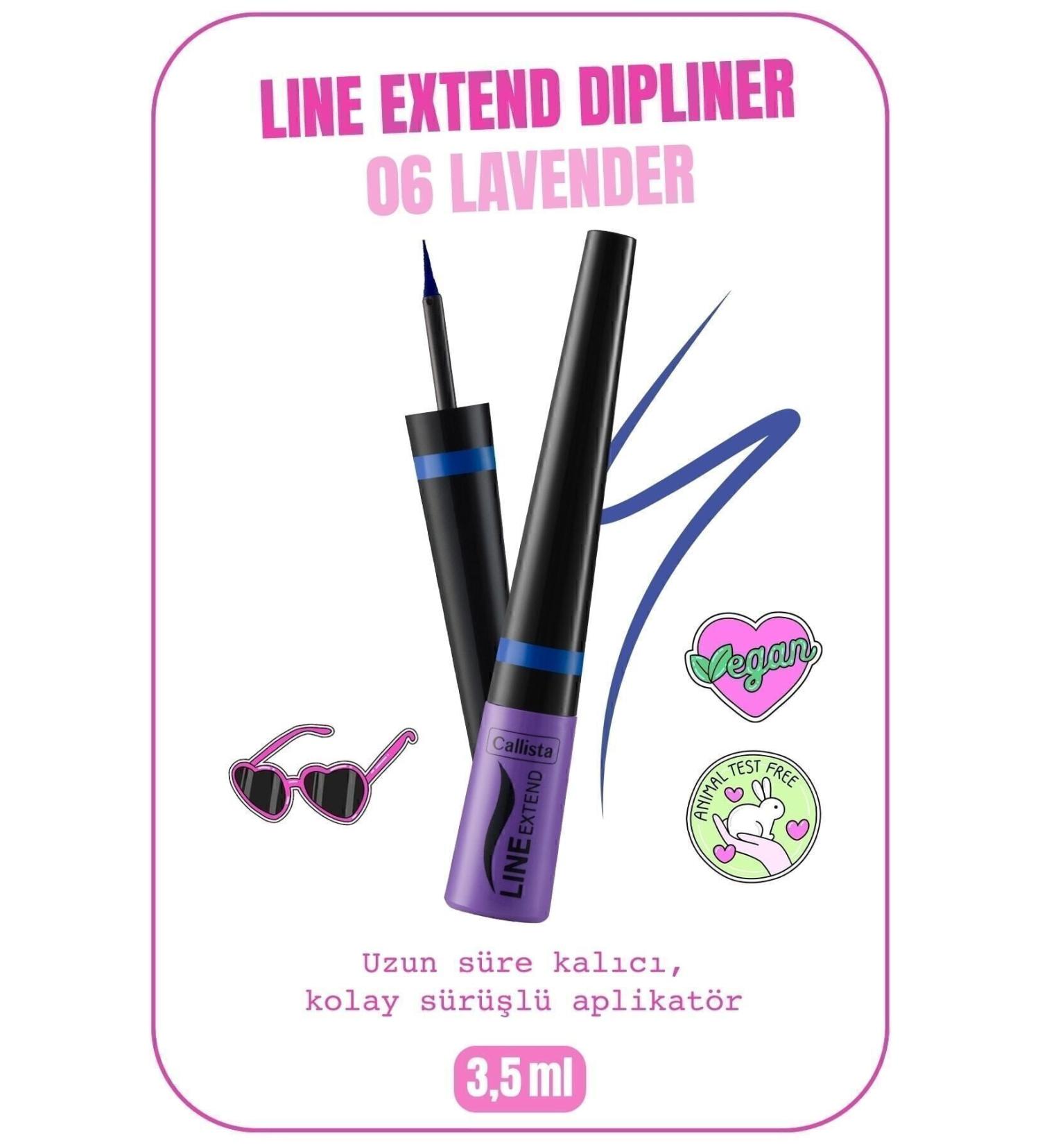 Callista Line Extend Dipliner Long Lasting - 06 Dark Lavender - Blue - Buy Online on GoSupps.com