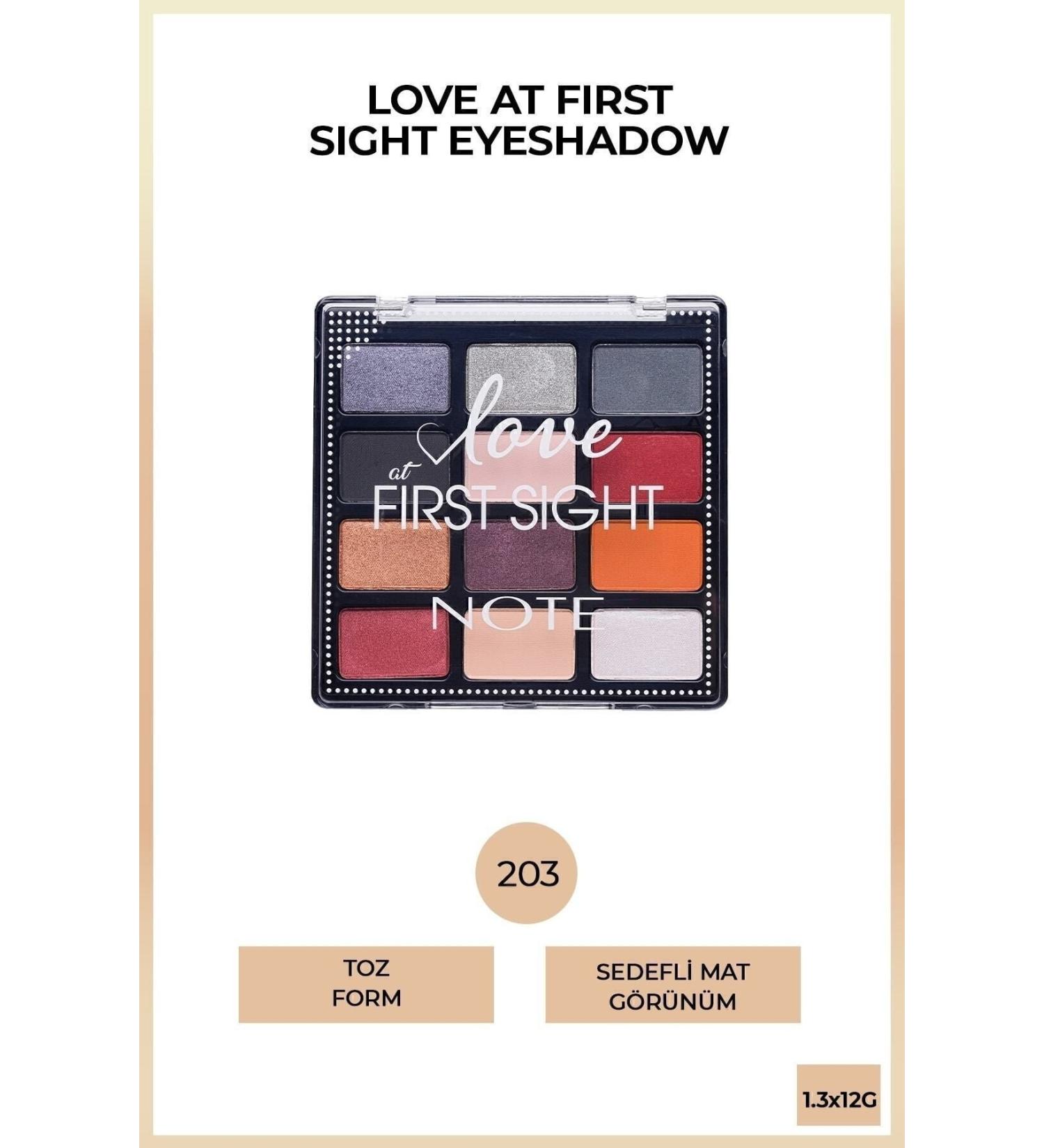 Note Cosmetics Love At First Sight Eyeshadow Matte and Shimmer Powder Eyeshadow Palette - 203 Freedom To Be - Buy Online on GoSupps.com