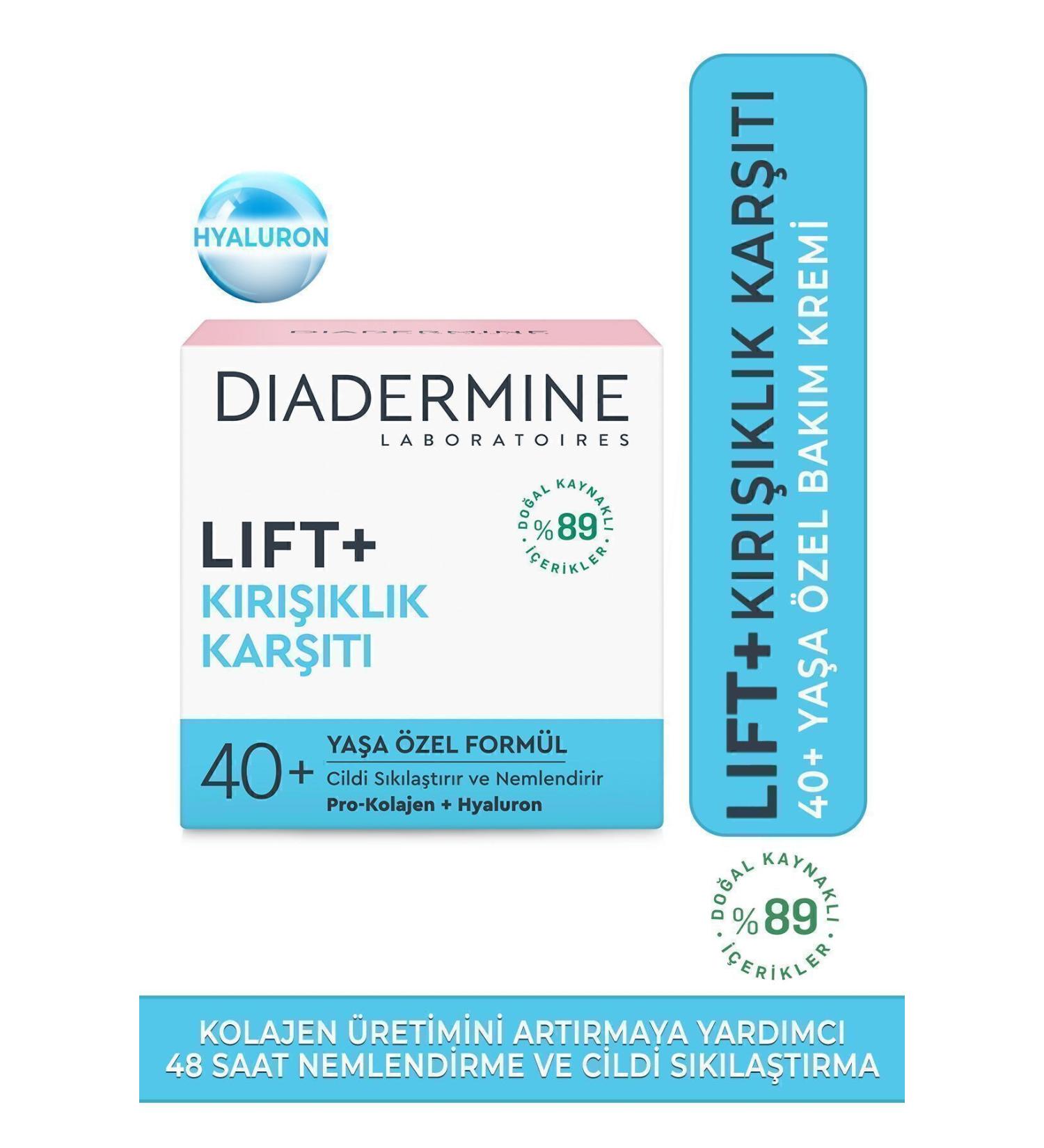 Diadermine Lift+Anti-Wrinkle 40+ Age-Specific Care Cream 50 ml - Buy Online on GoSupps.com