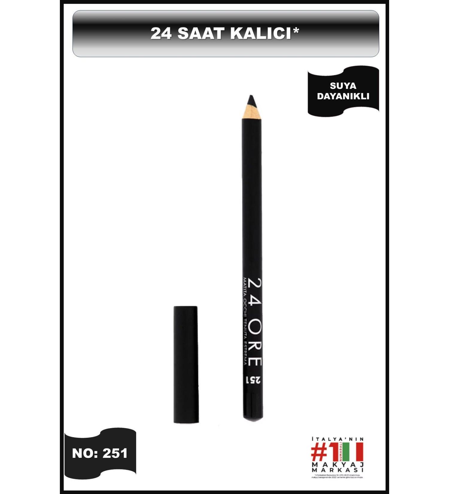 Deborah 24ore Eye Pencil No: 251 Black - Buy Online on GoSupps.com