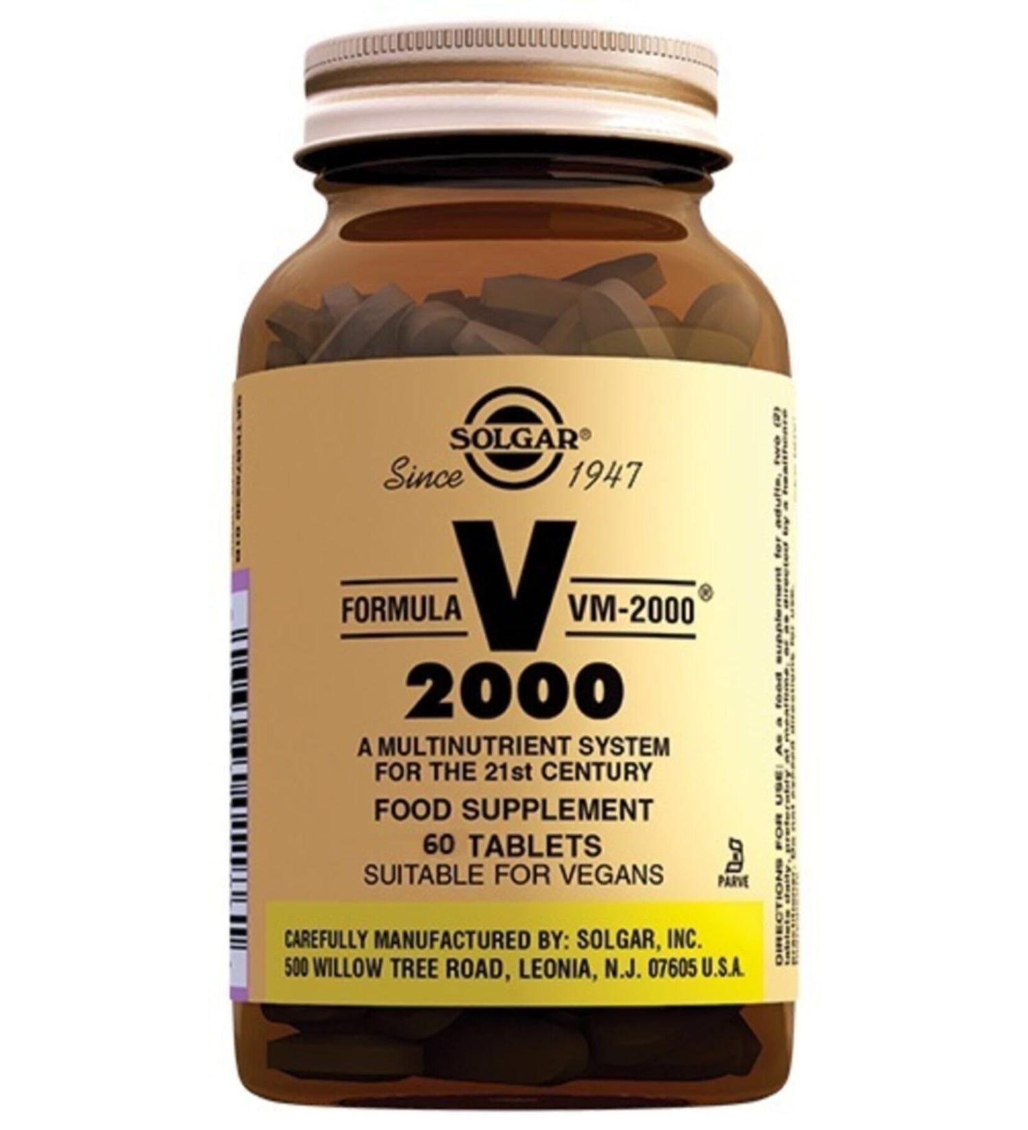 Solgar Vm 2000 60 Tablets
