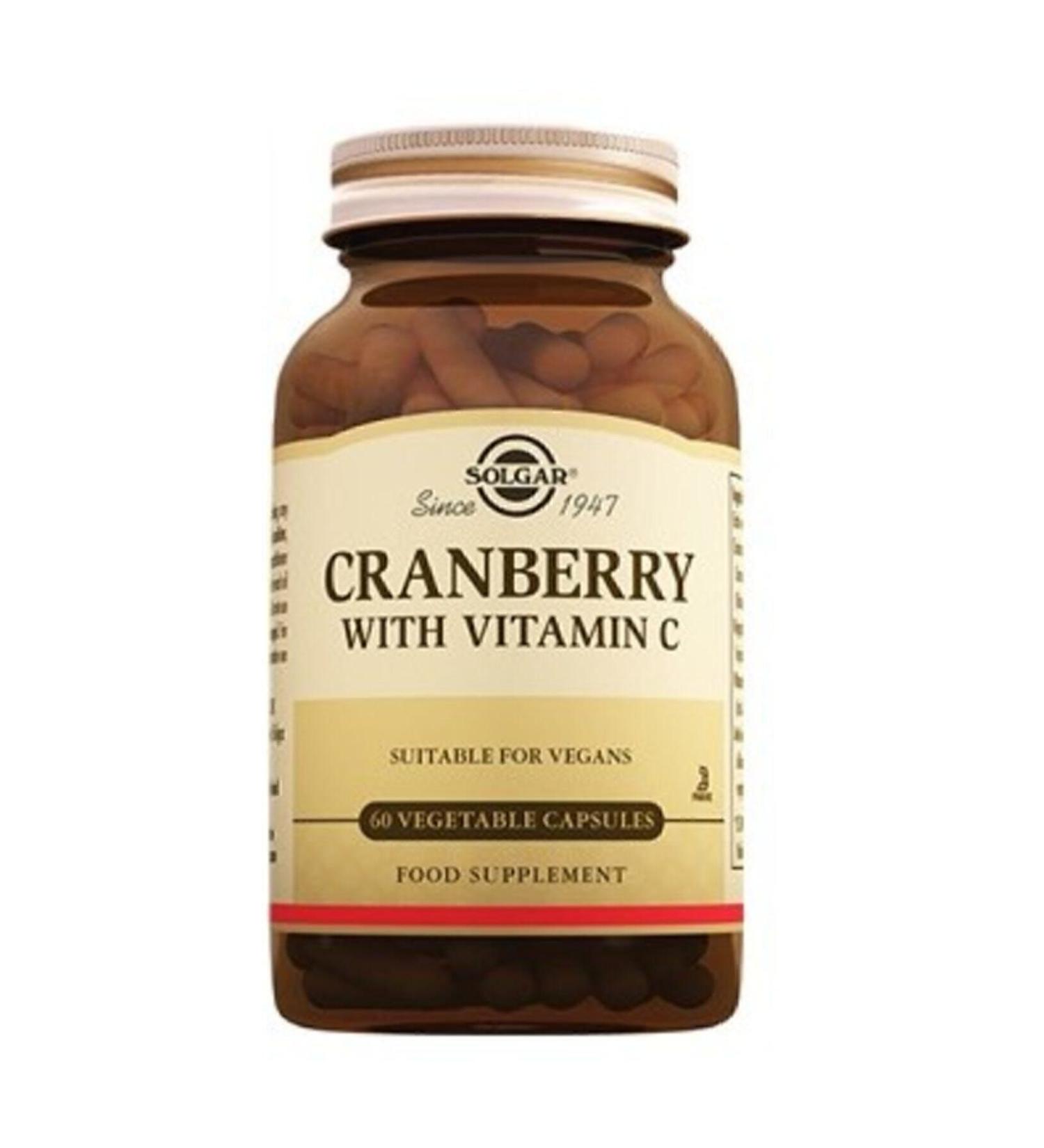 Solgar Cranberry With Vitamin C 60 Capsules
