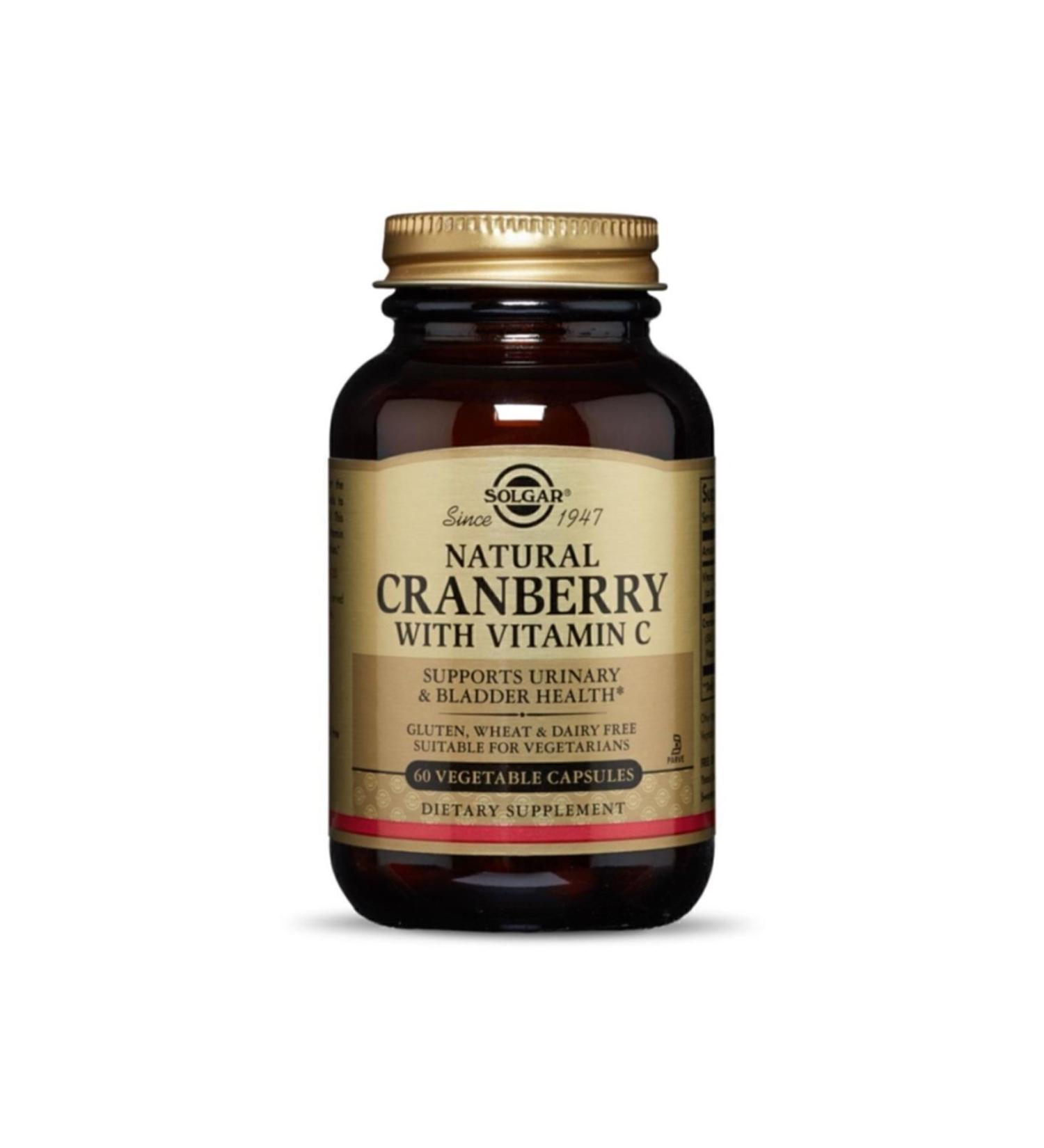 Solgar Cranberry Vitamin C 60 Capsules