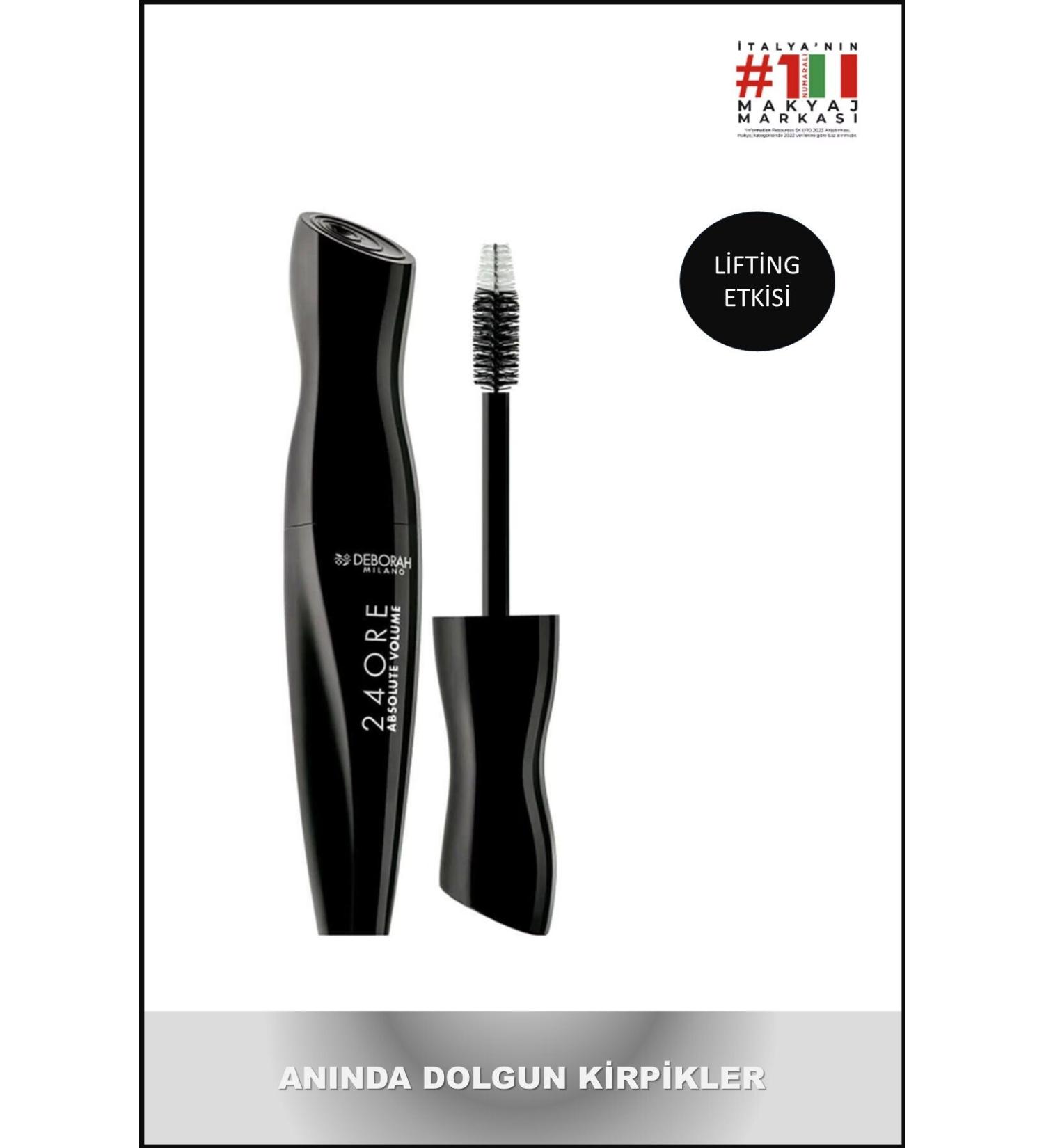 Deborah Milano 24 Ore Absolute Volume Lifting Effect Black Mascara - Buy Online on GoSupps.com