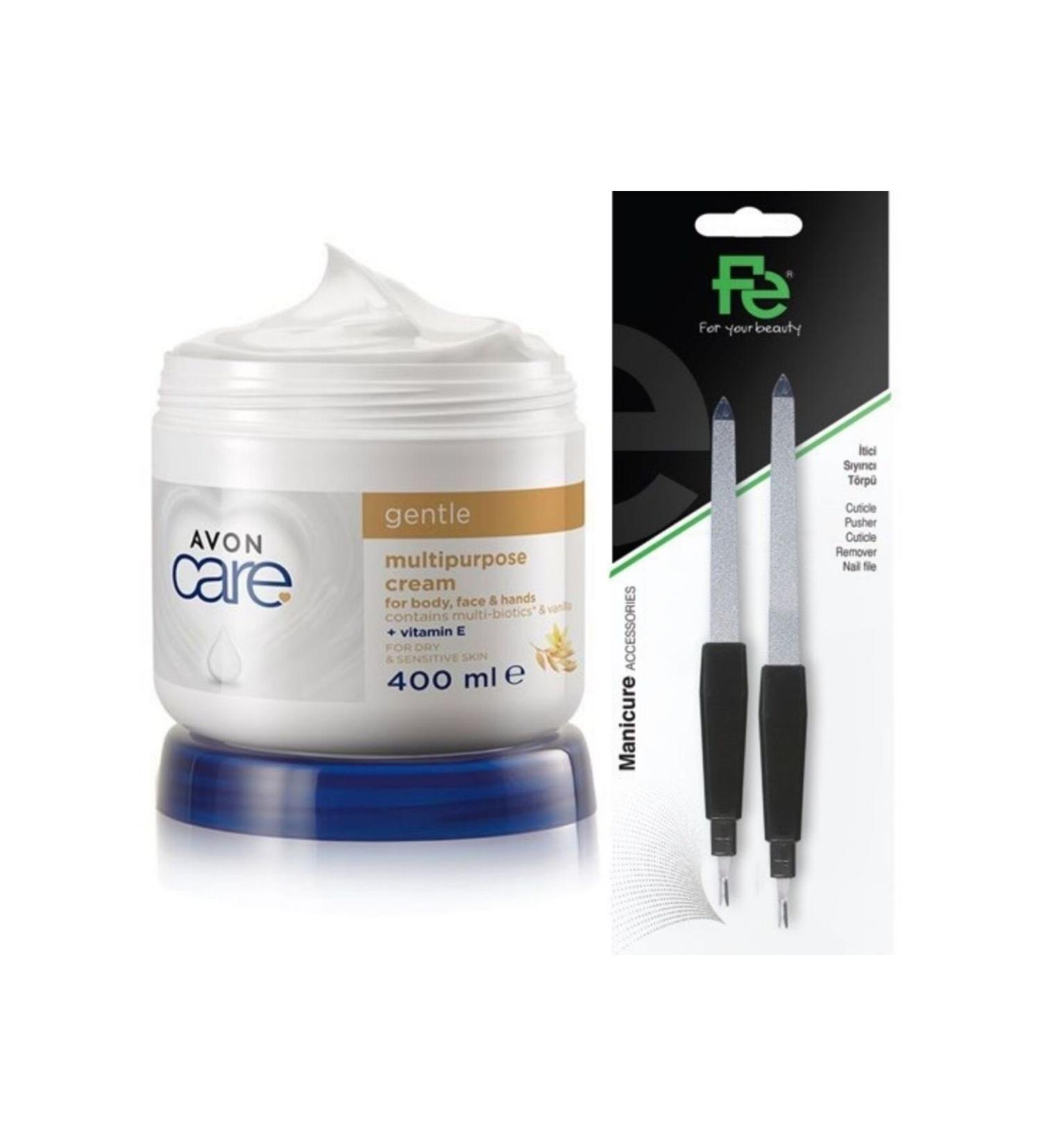 Avon Vanilla Extract Multi-Purpose Cream 400 ml - Repellent Scraper File